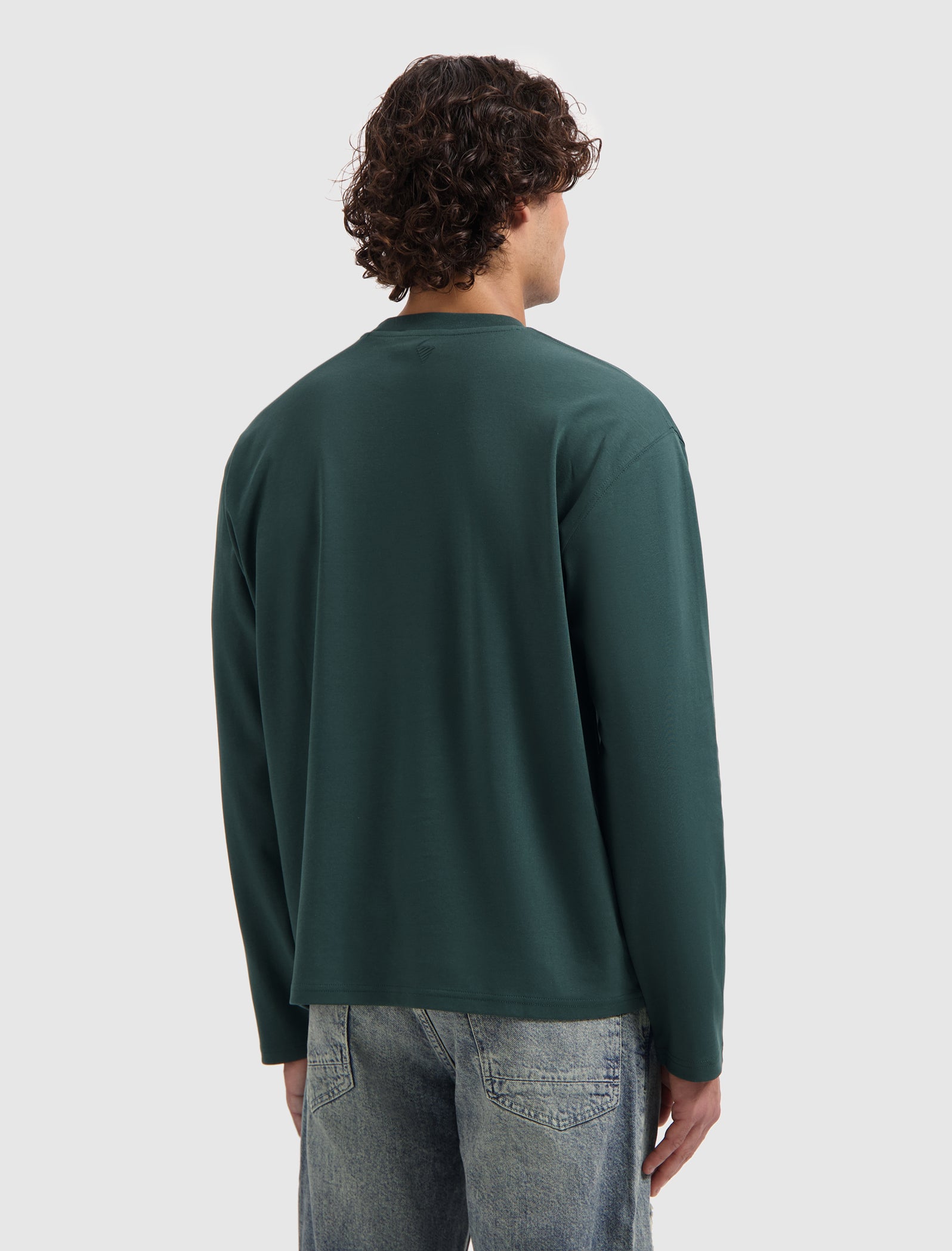 Emblem Longsleeve T-shirt | Dark Green