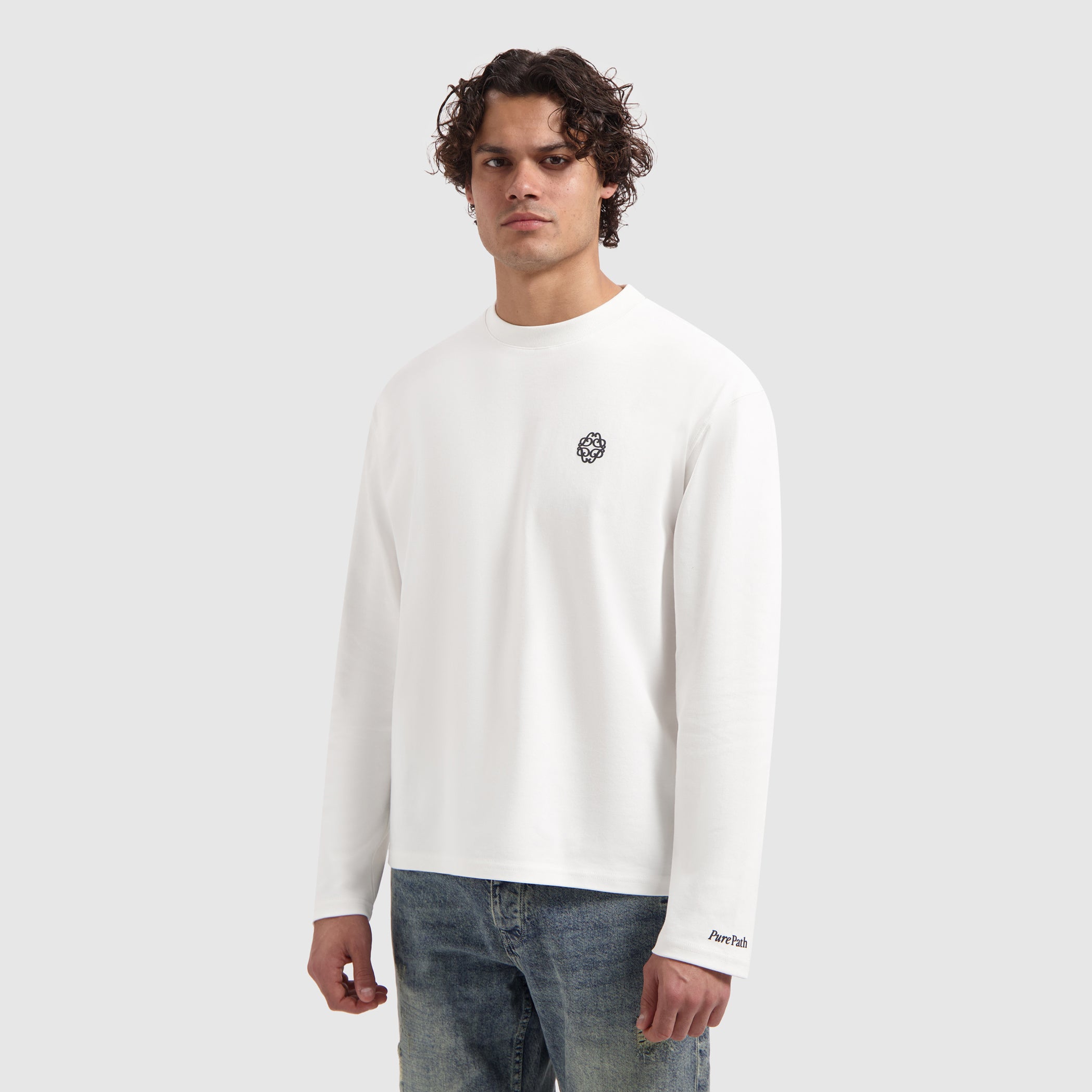 Emblem Longsleeve T-shirt | Off White