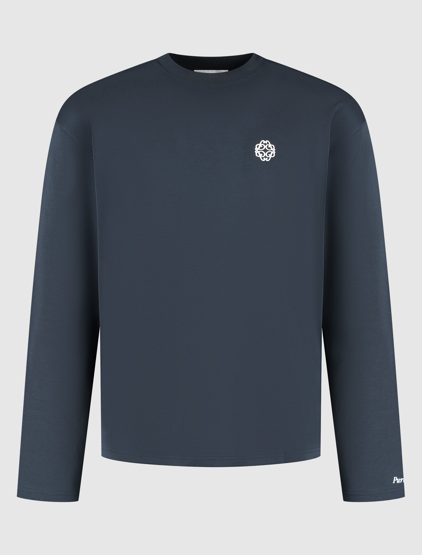 Emblem Longsleeve T-shirt | Dark Navy