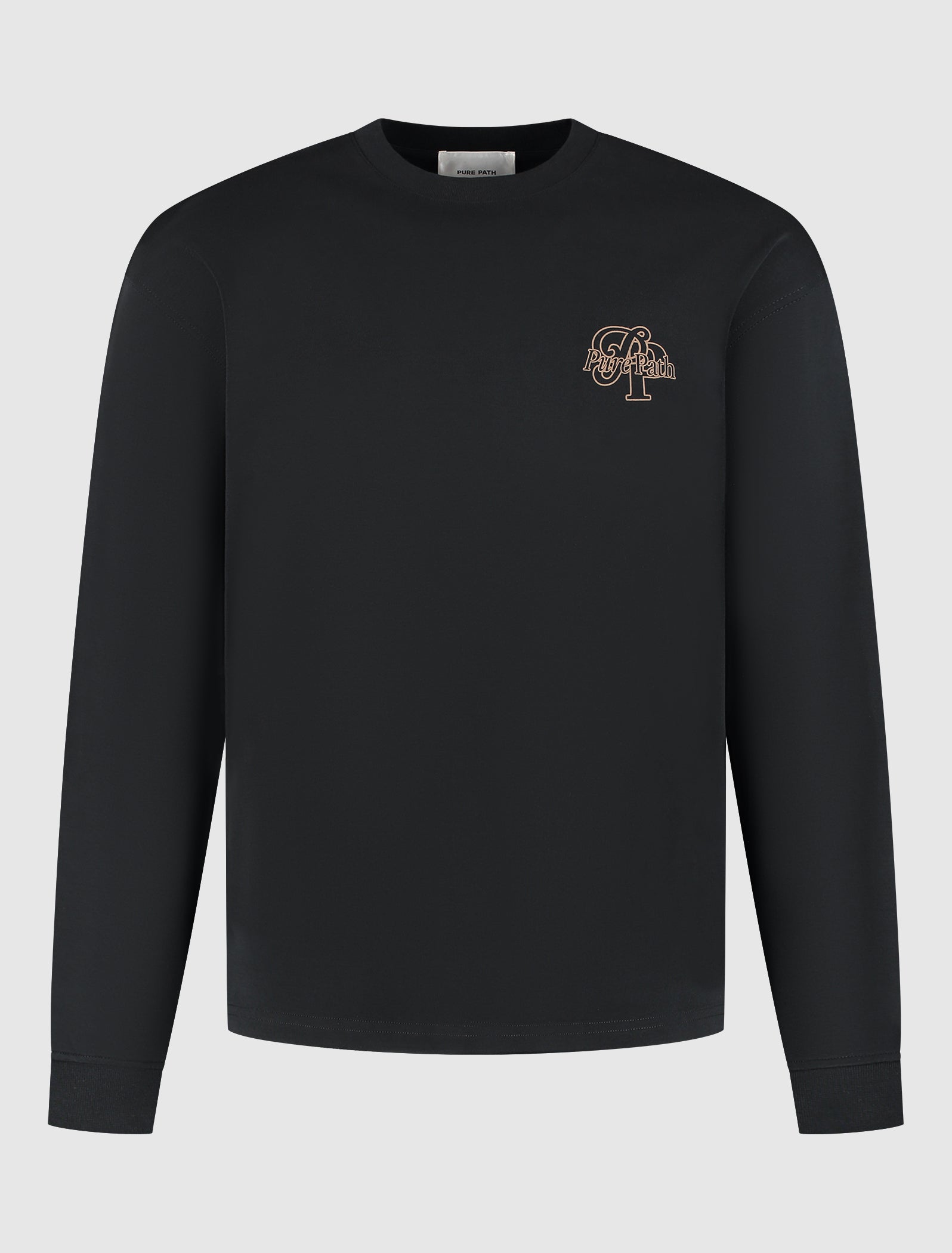 Initials Longsleeve T-shirt | Black