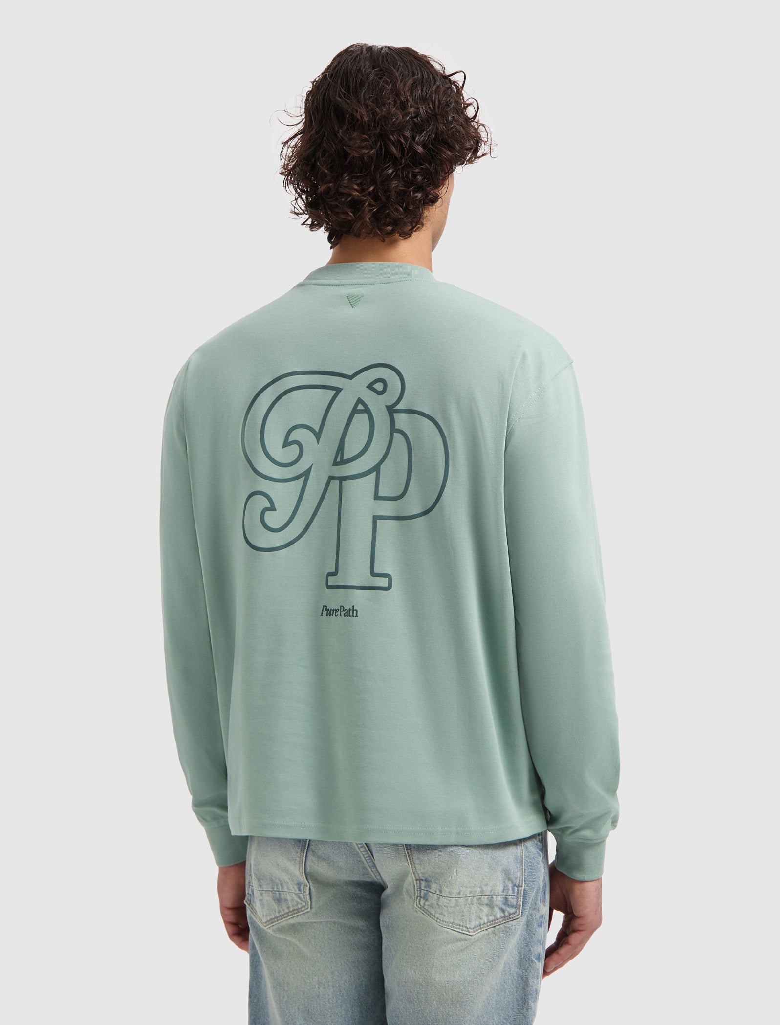 Initials Longsleeve T-shirt | Army Green