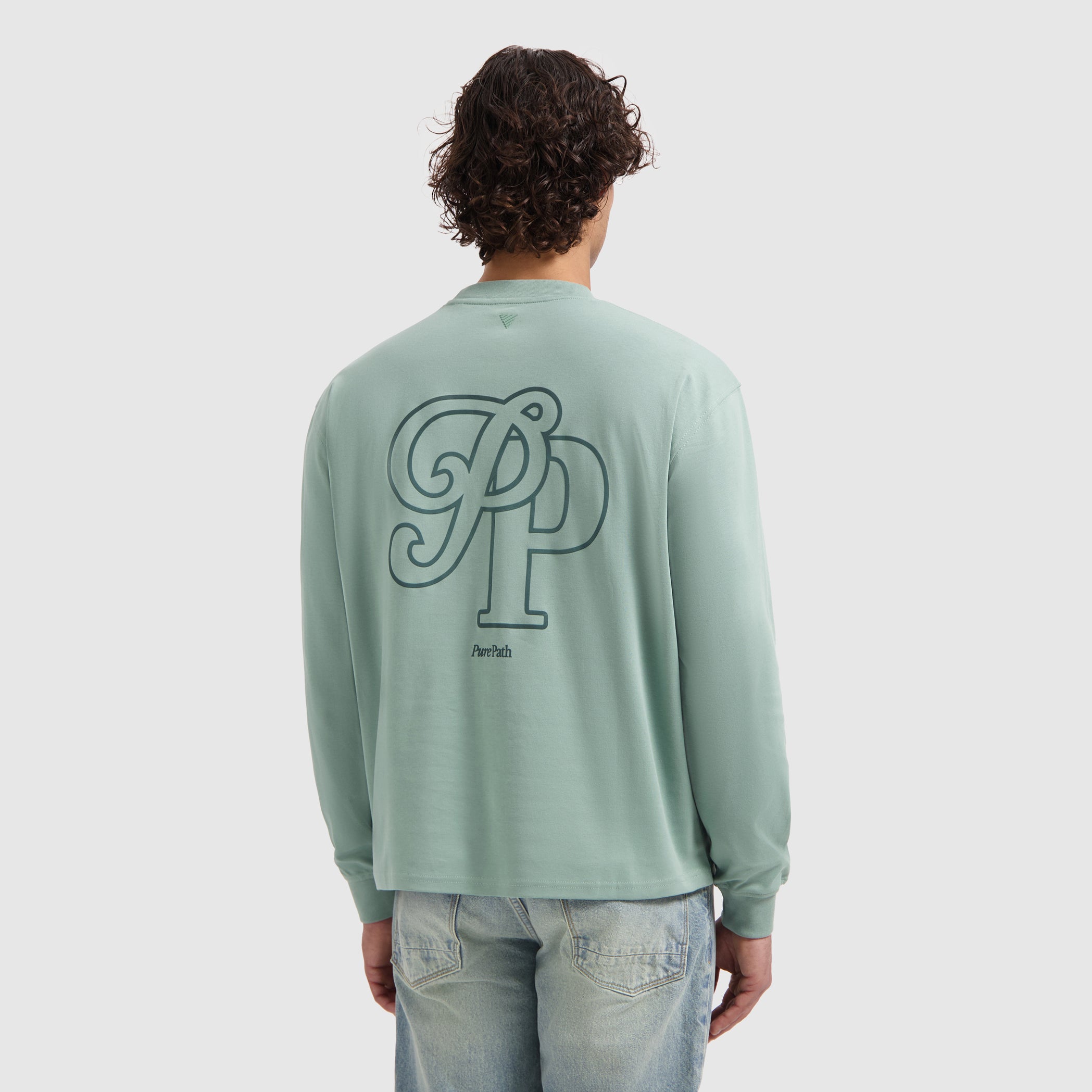 Initials Longsleeve T-shirt | Army Green