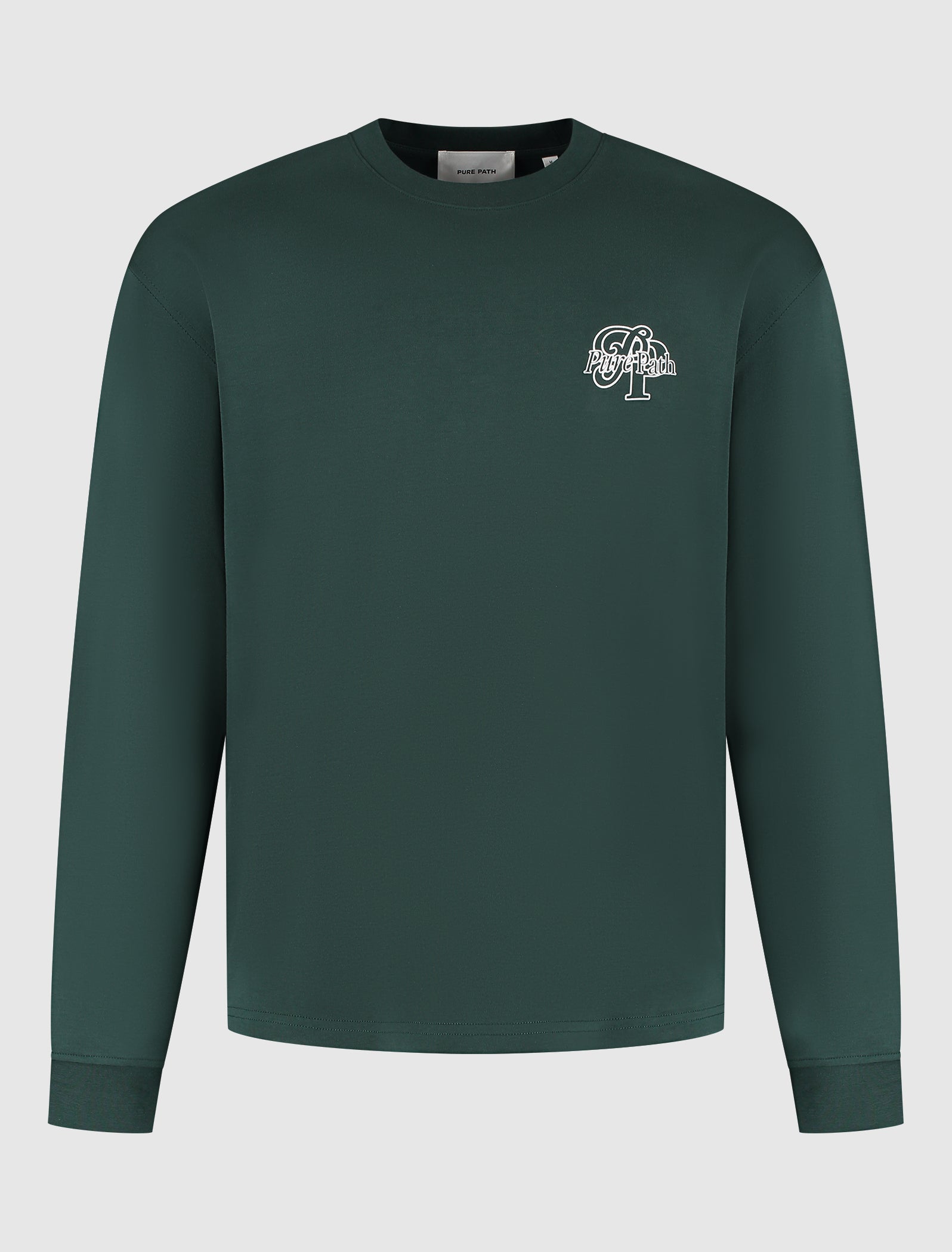 Initials Longsleeve T-shirt | Dark Green