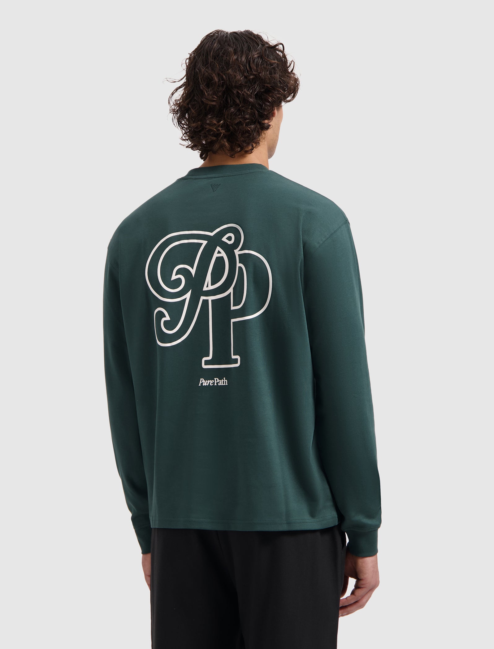 Initials Longsleeve T-shirt | Dark Green