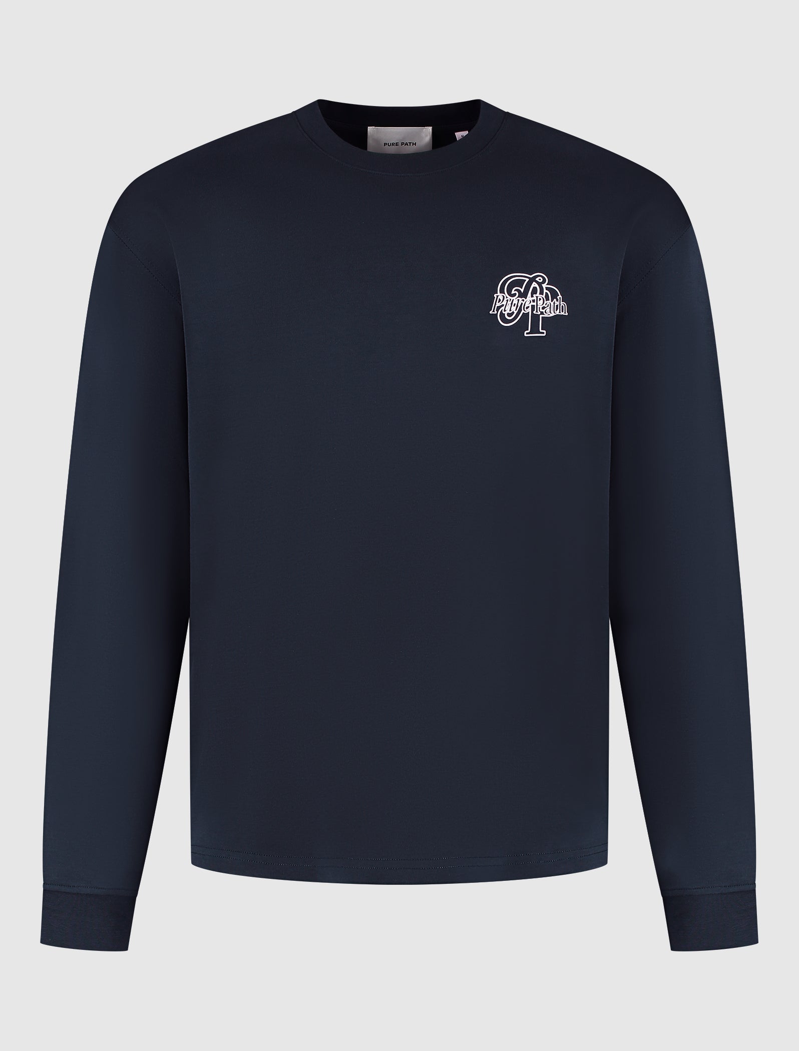Initials Longsleeve T-shirt | Dark Navy