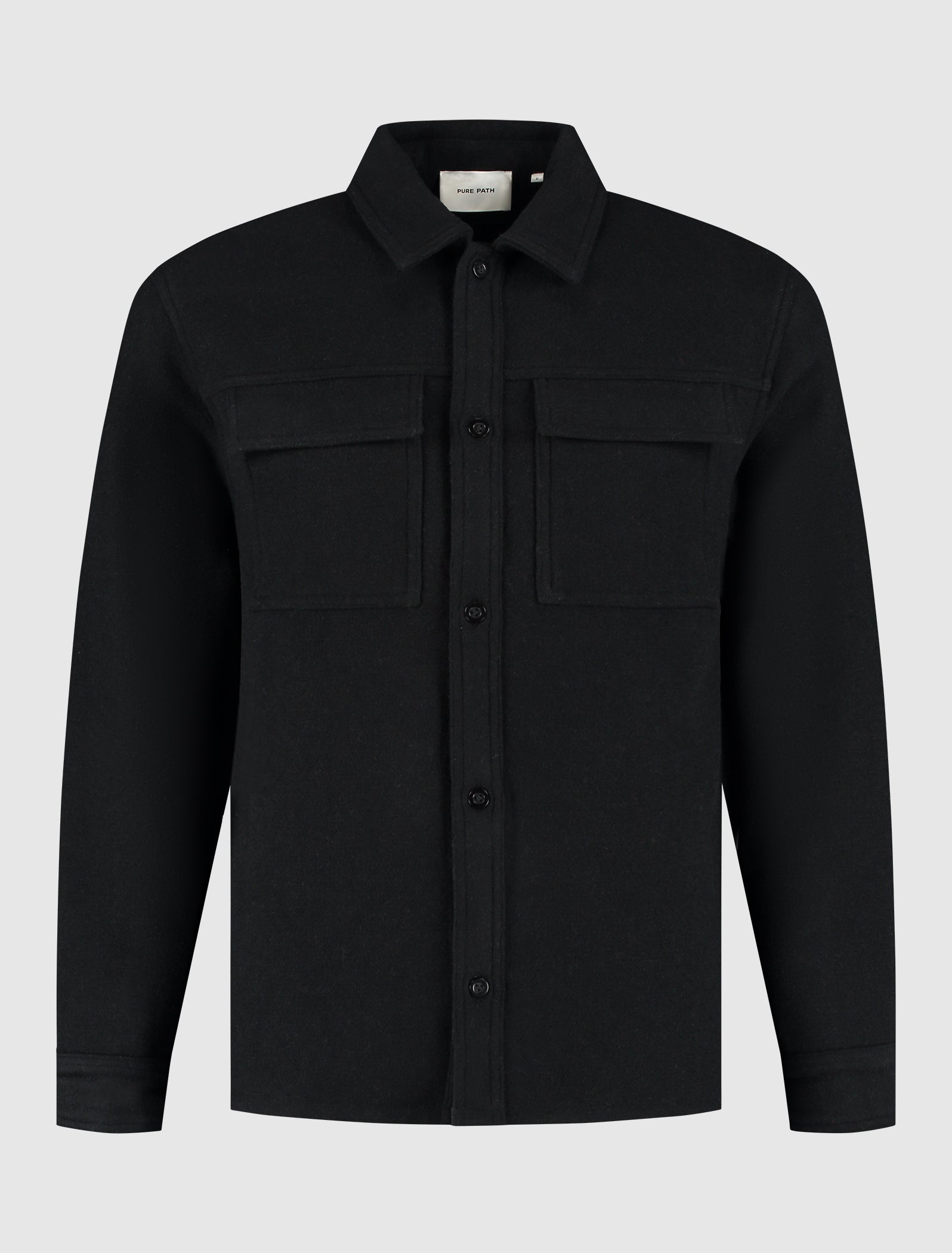 Flannel Overshirt | Black