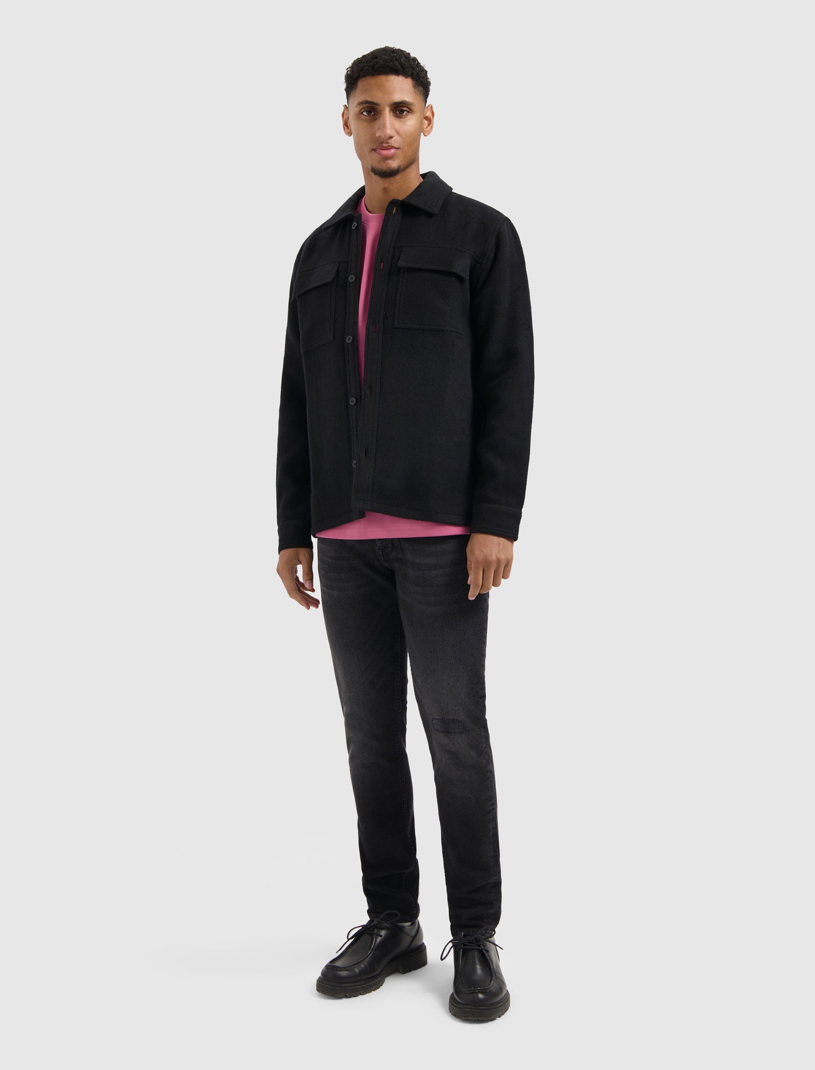 Flannel Overshirt | Black