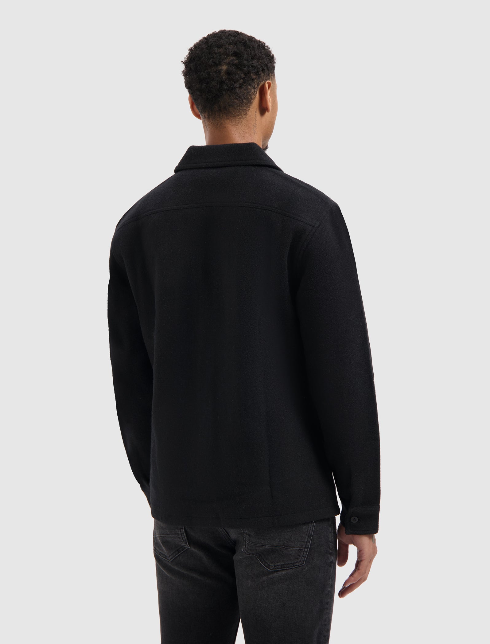 Flannel Overshirt | Black