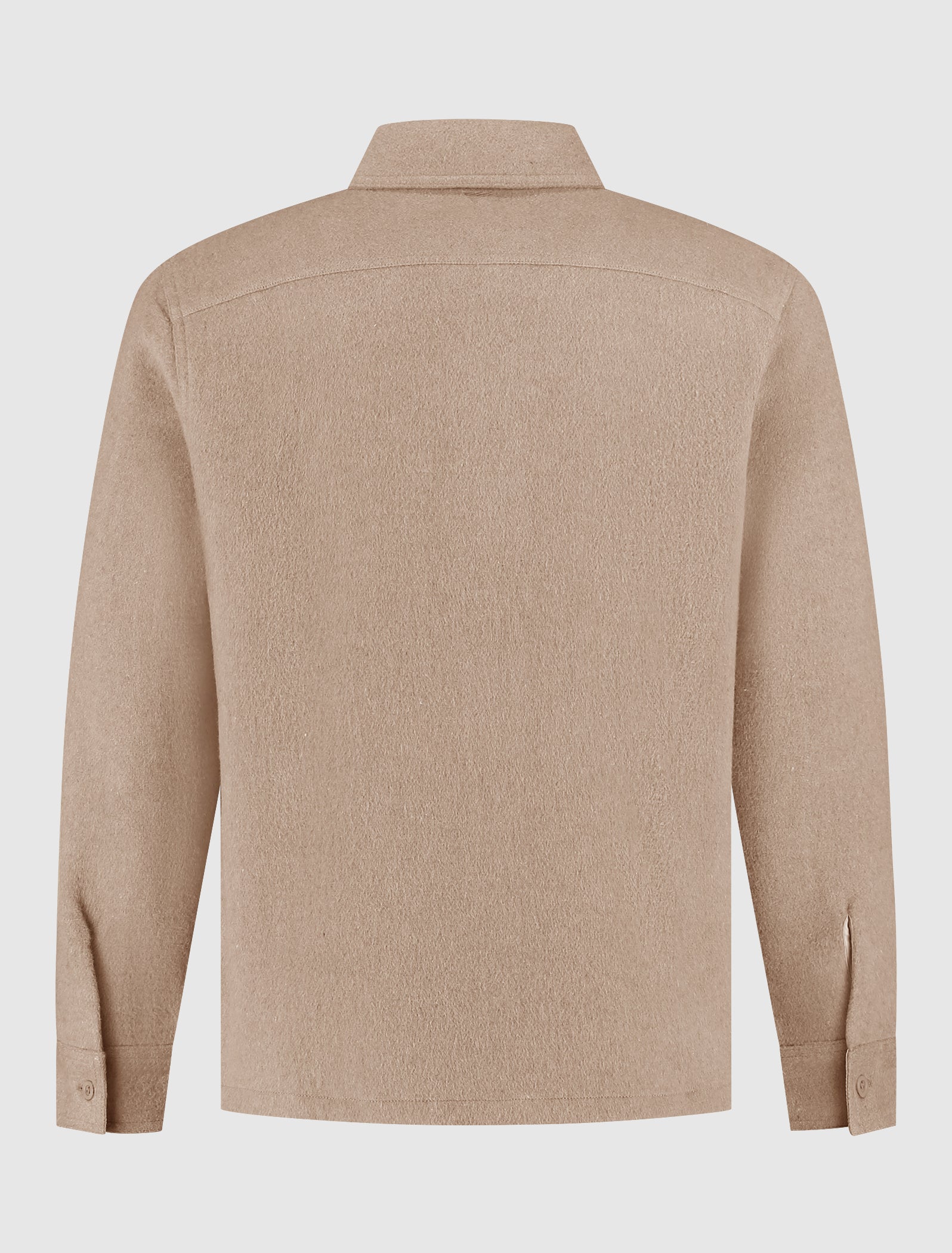 Flannel Overshirt | Taupe