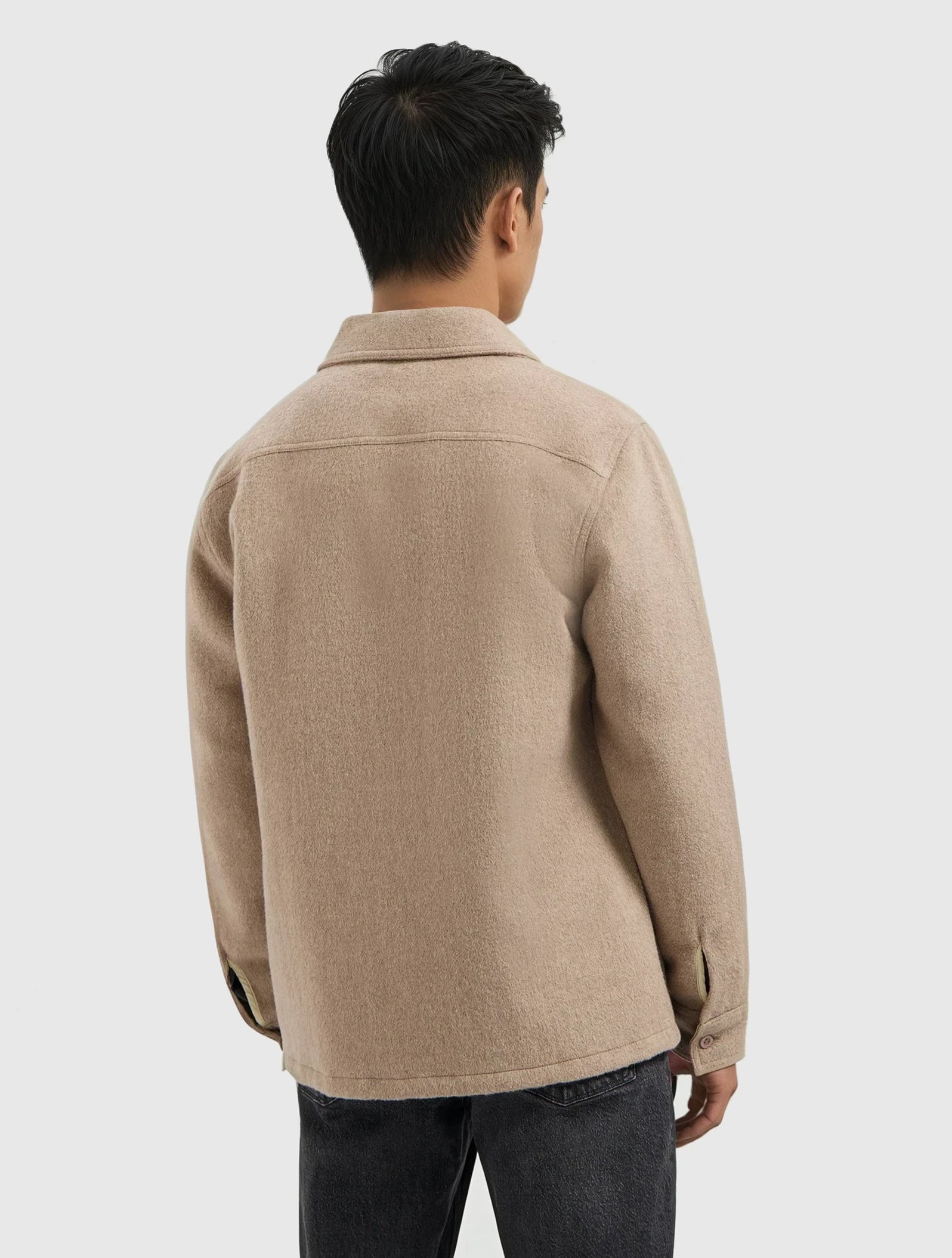 Flannel Overshirt | Taupe