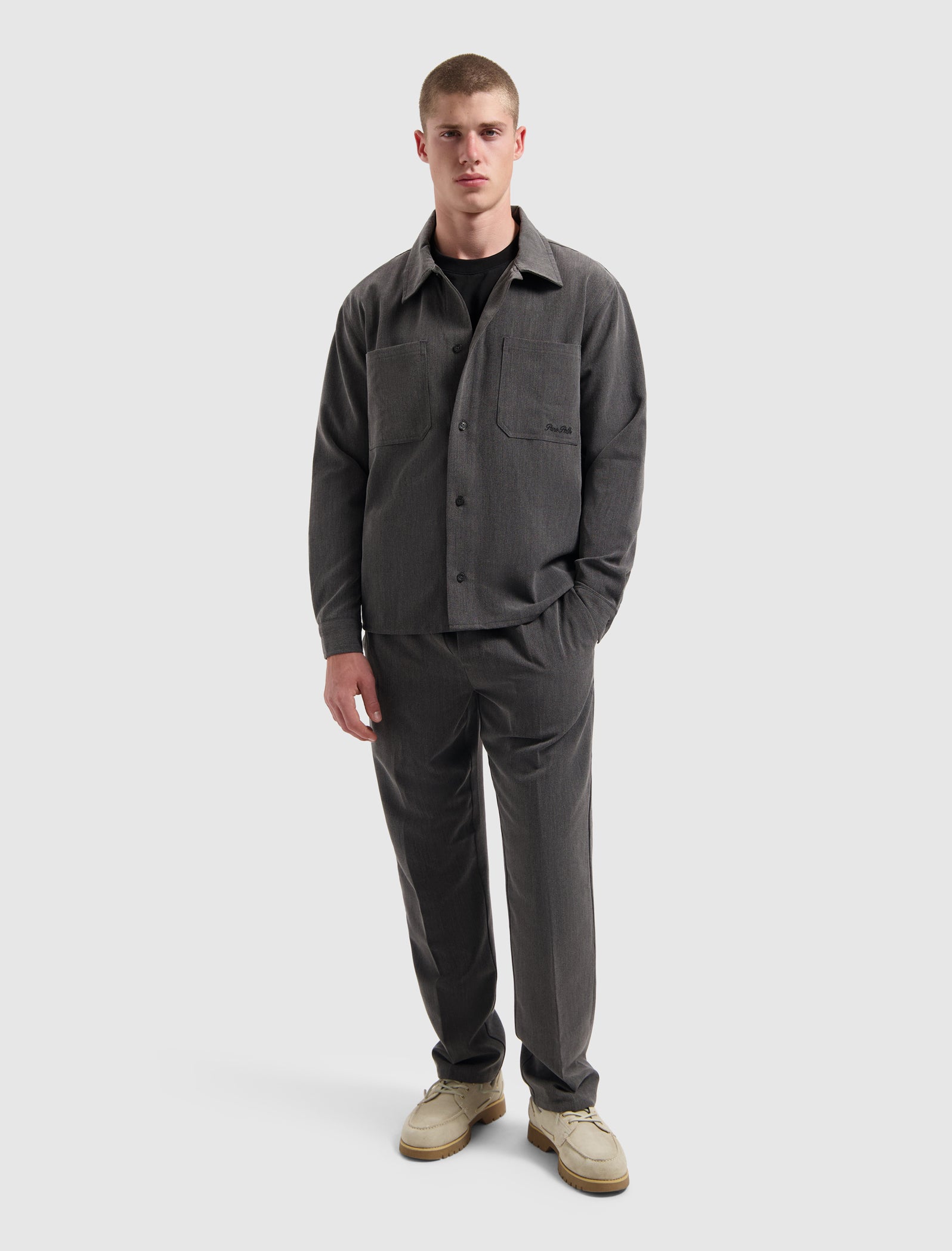 Oxford Melange Overshirt | Antra Melange