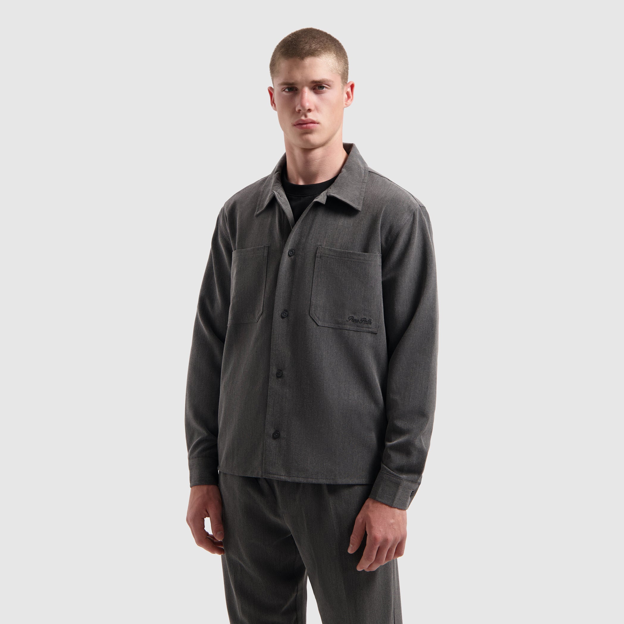 Oxford Melange Overshirt | Antra Melange