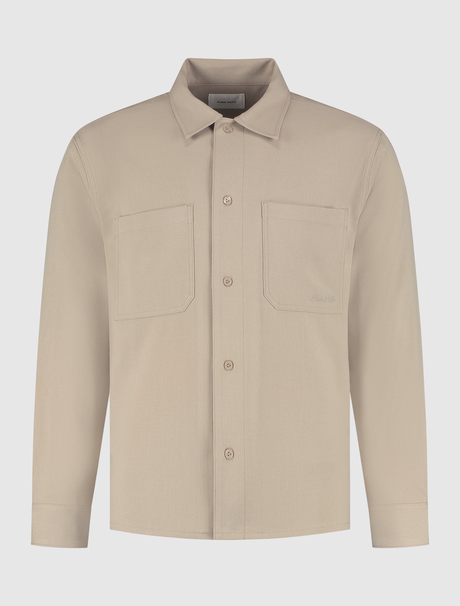 Twill Overshirt | Camel