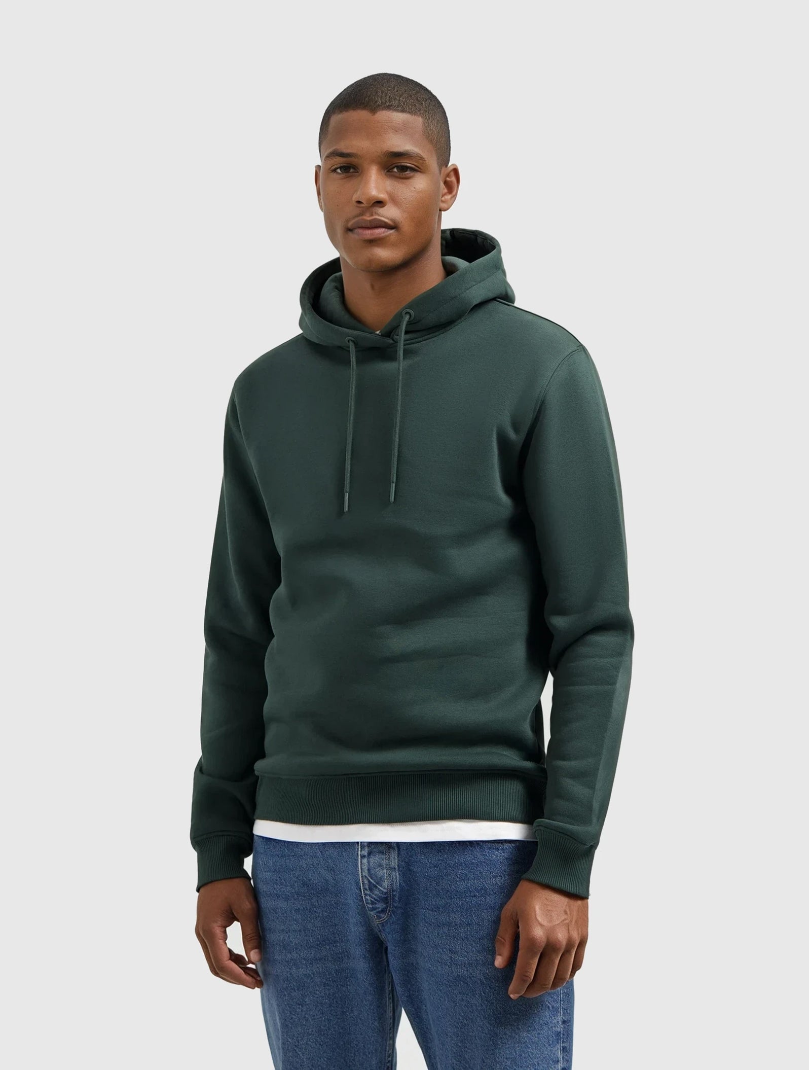 Essential Logo Hoodie | Dark Green