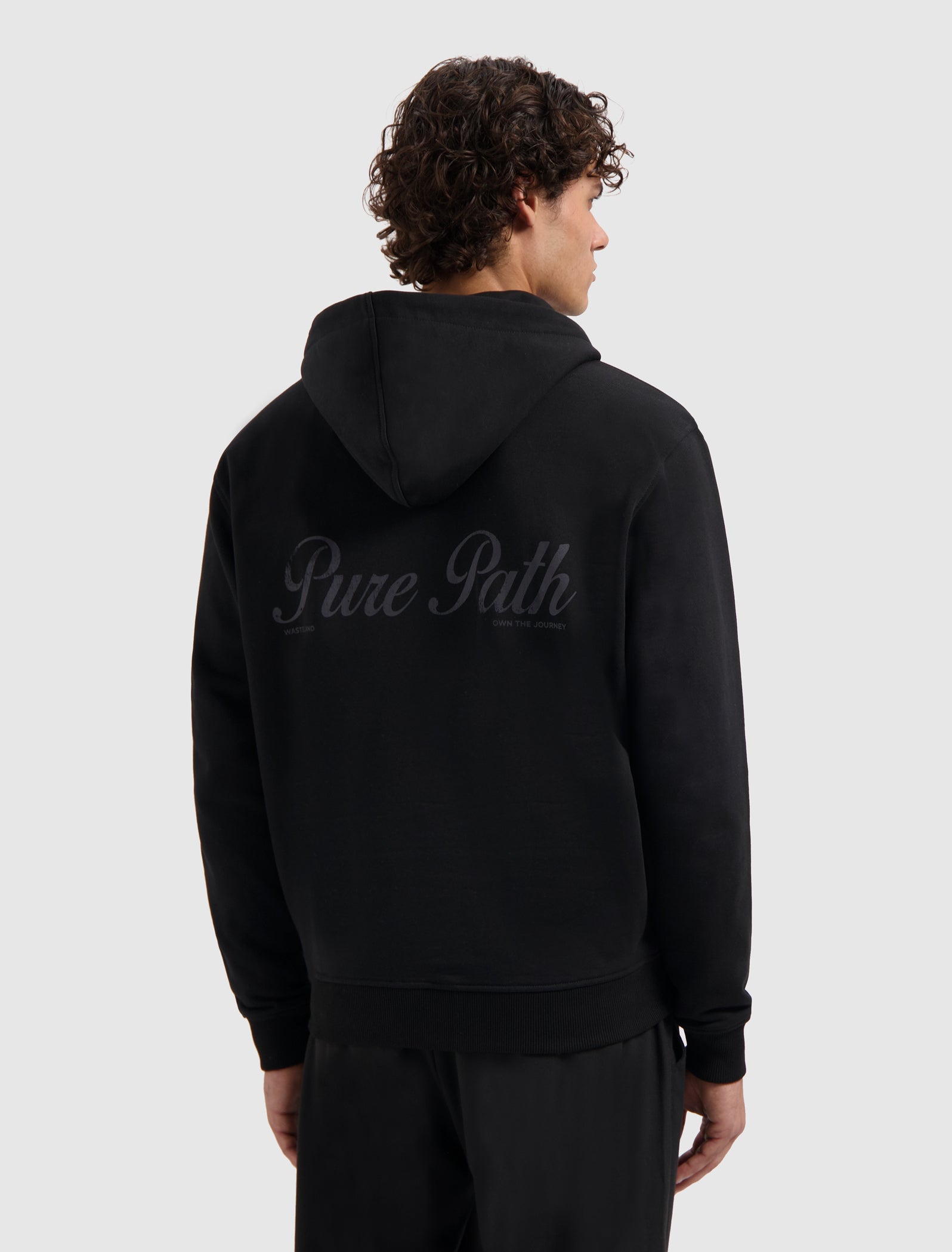 Essence Of Life Zip-up Hoodie | Black