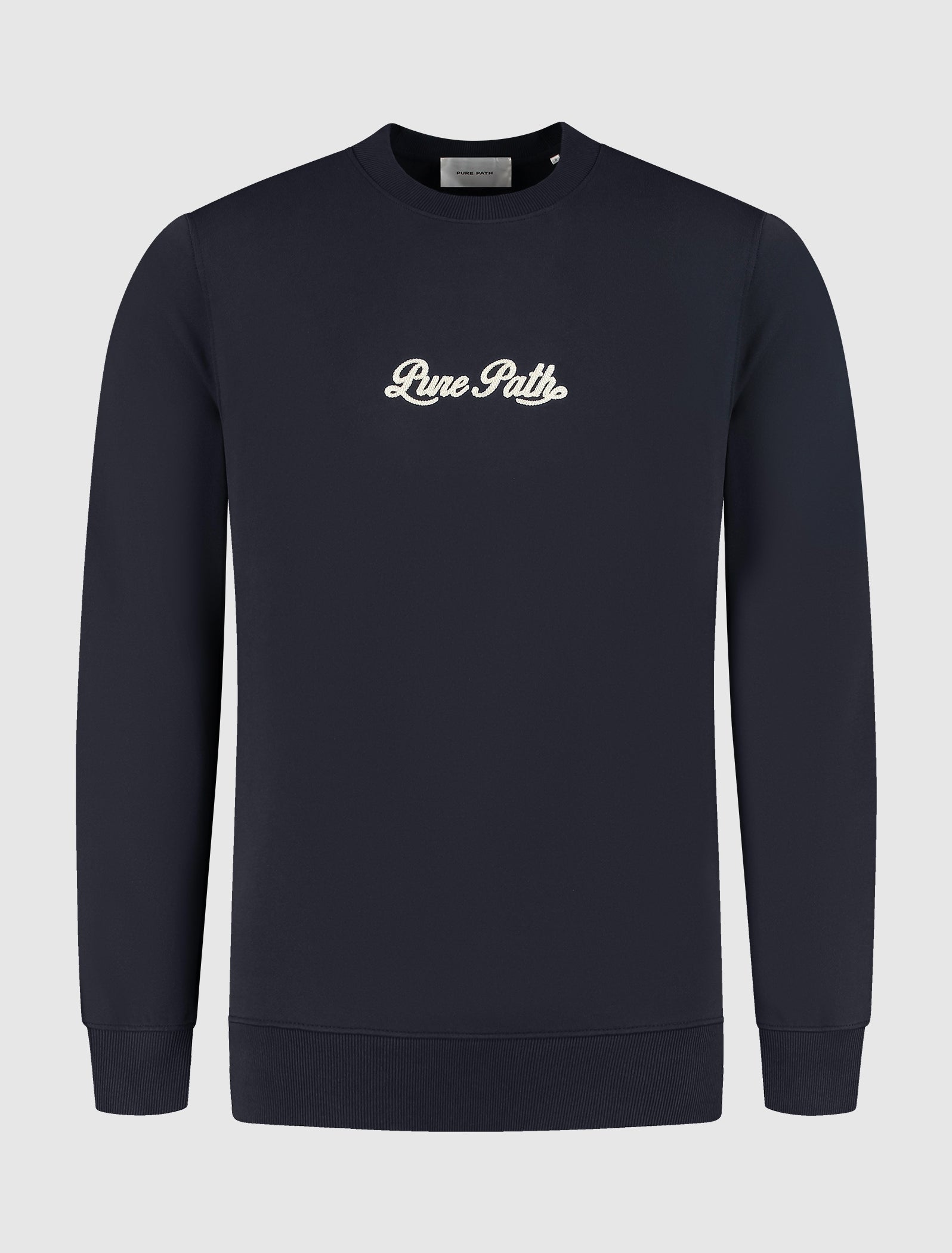 Chain Stitch Sweater | Dark Navy