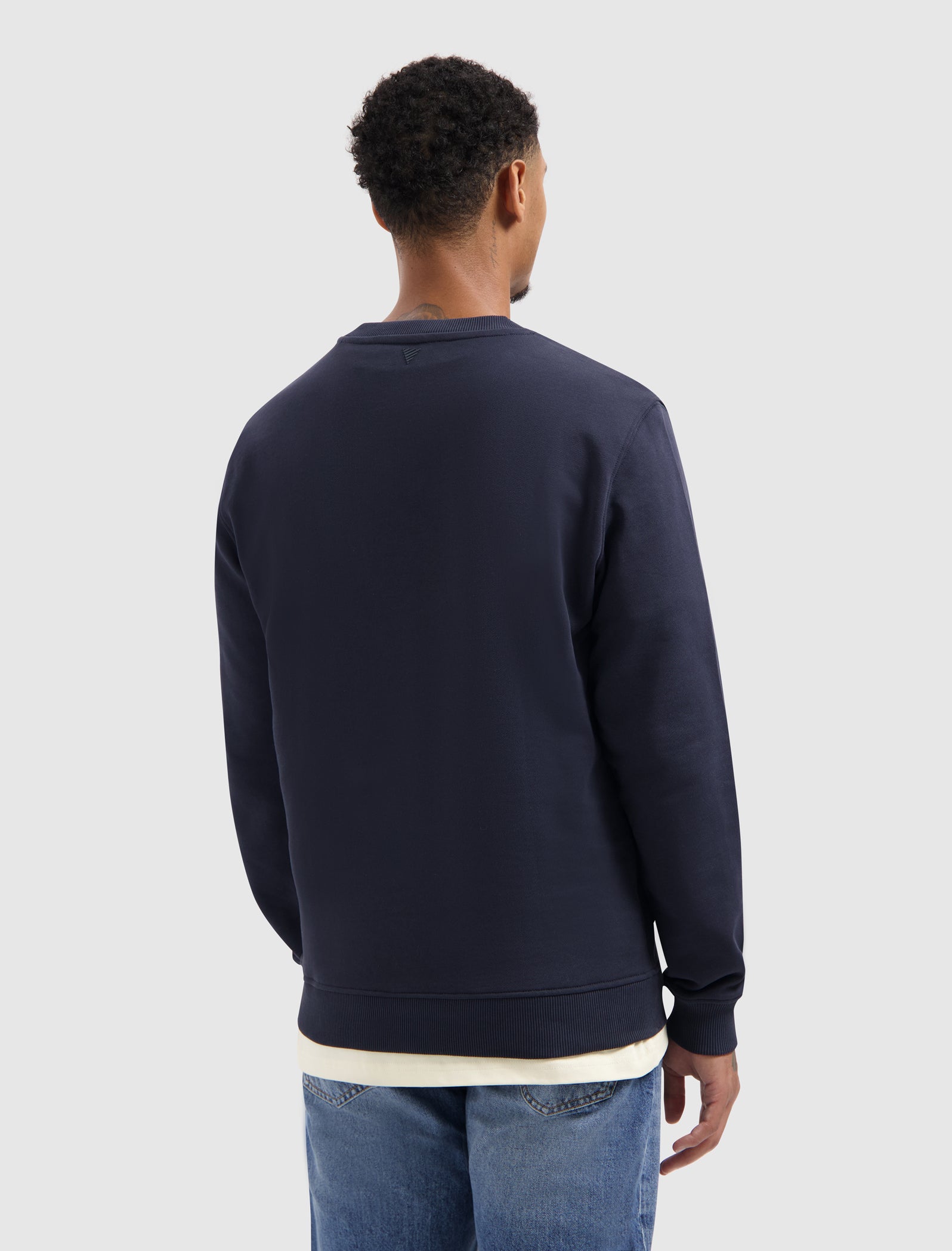 Chain Stitch Sweater | Dark Navy