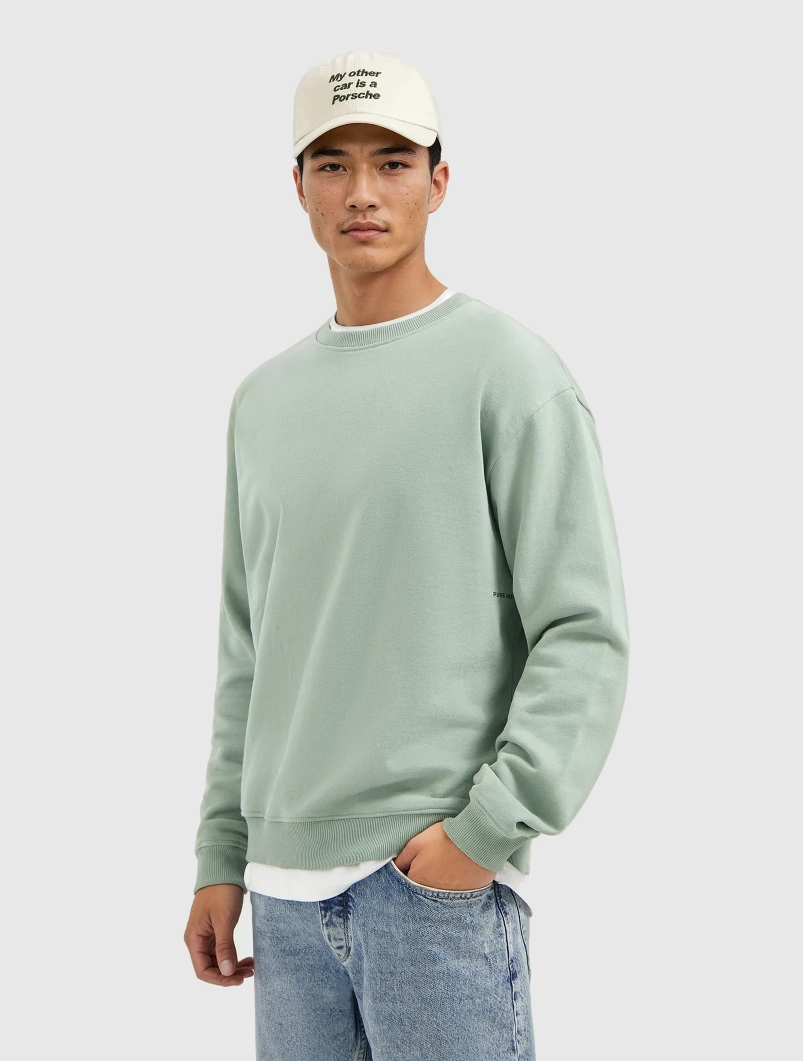 My Other Car Sweater | Army Green