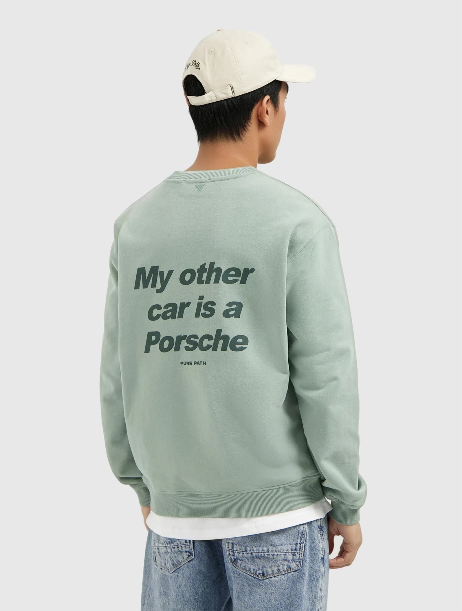 My Other Car Sweater | Army Green