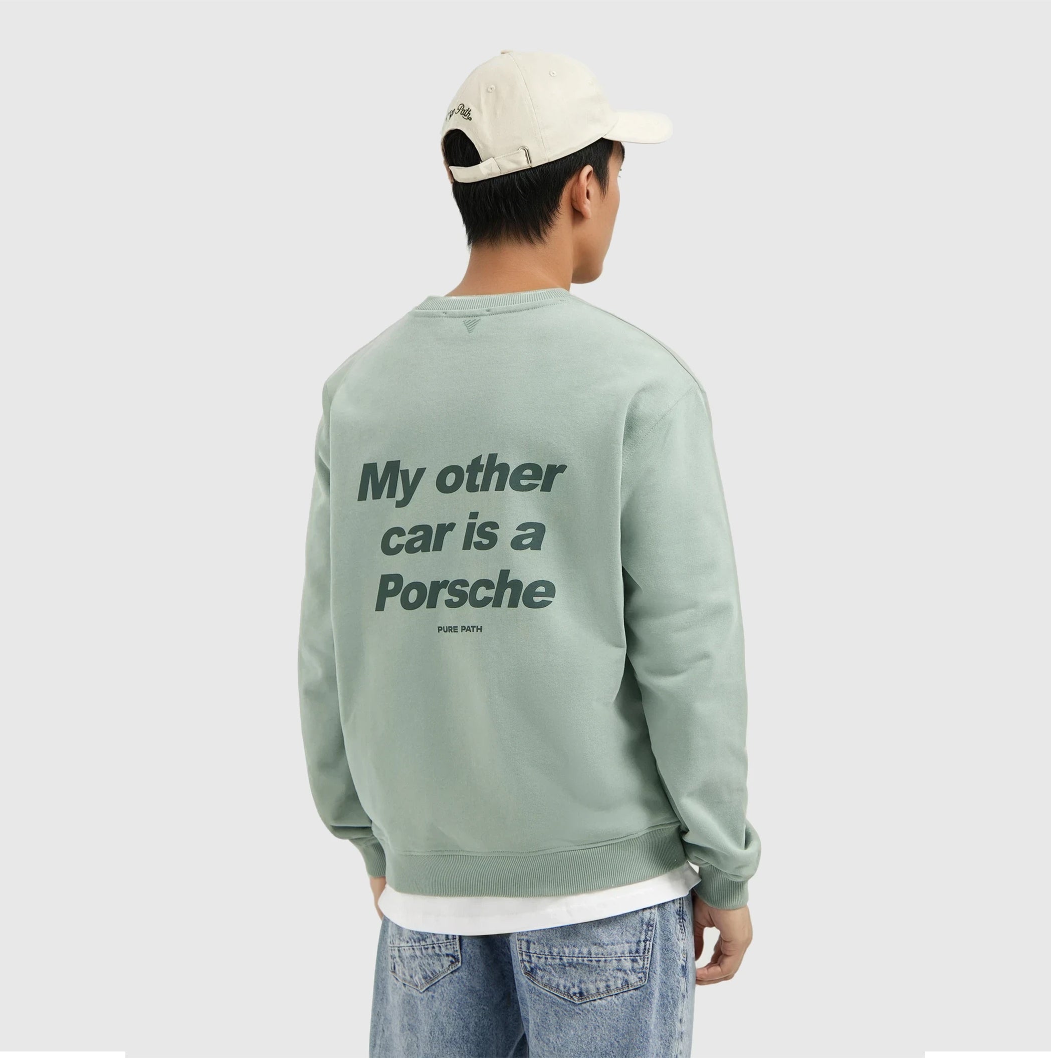 My Other Car Sweater | Army Green