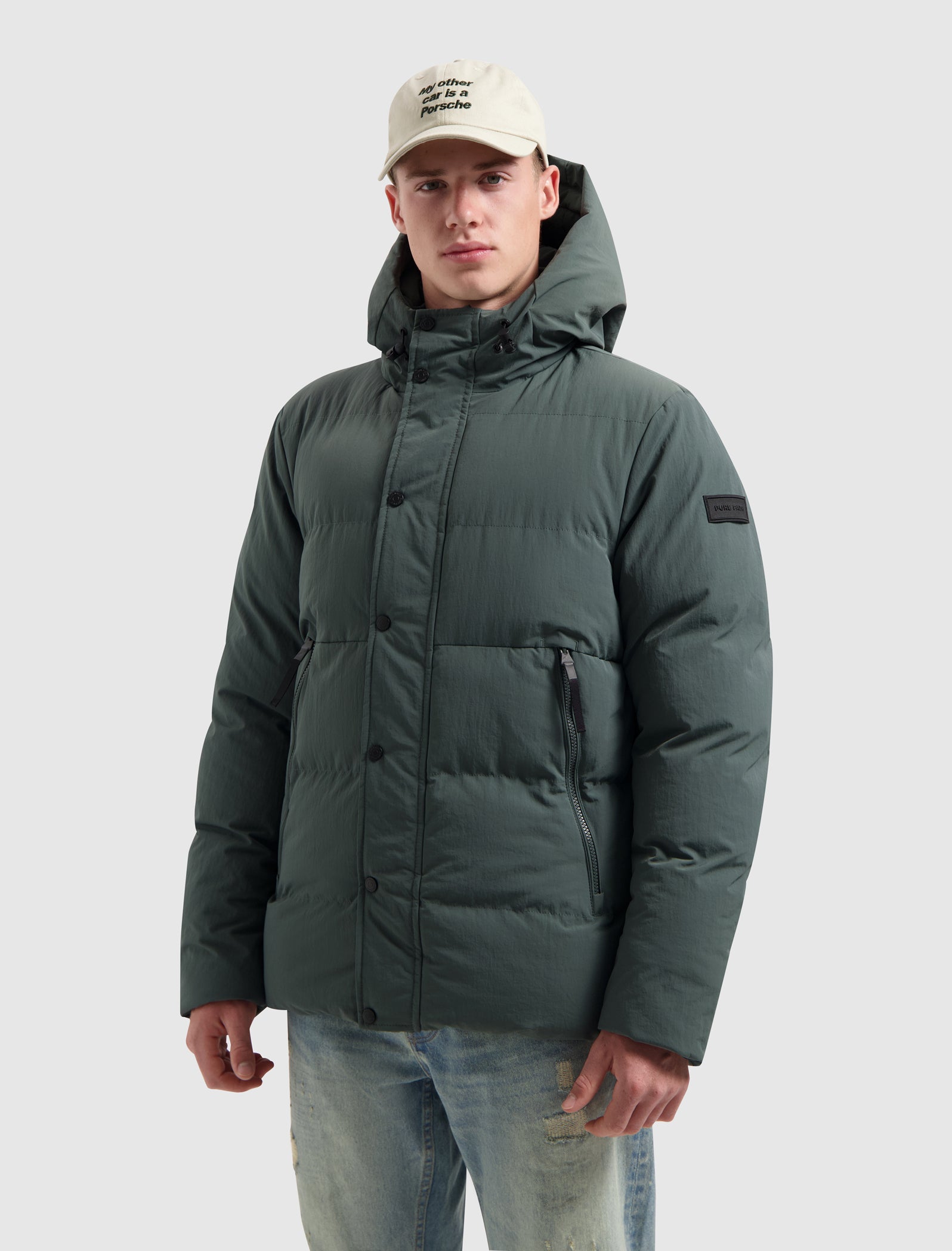 Puffer Jacket | Dark Green