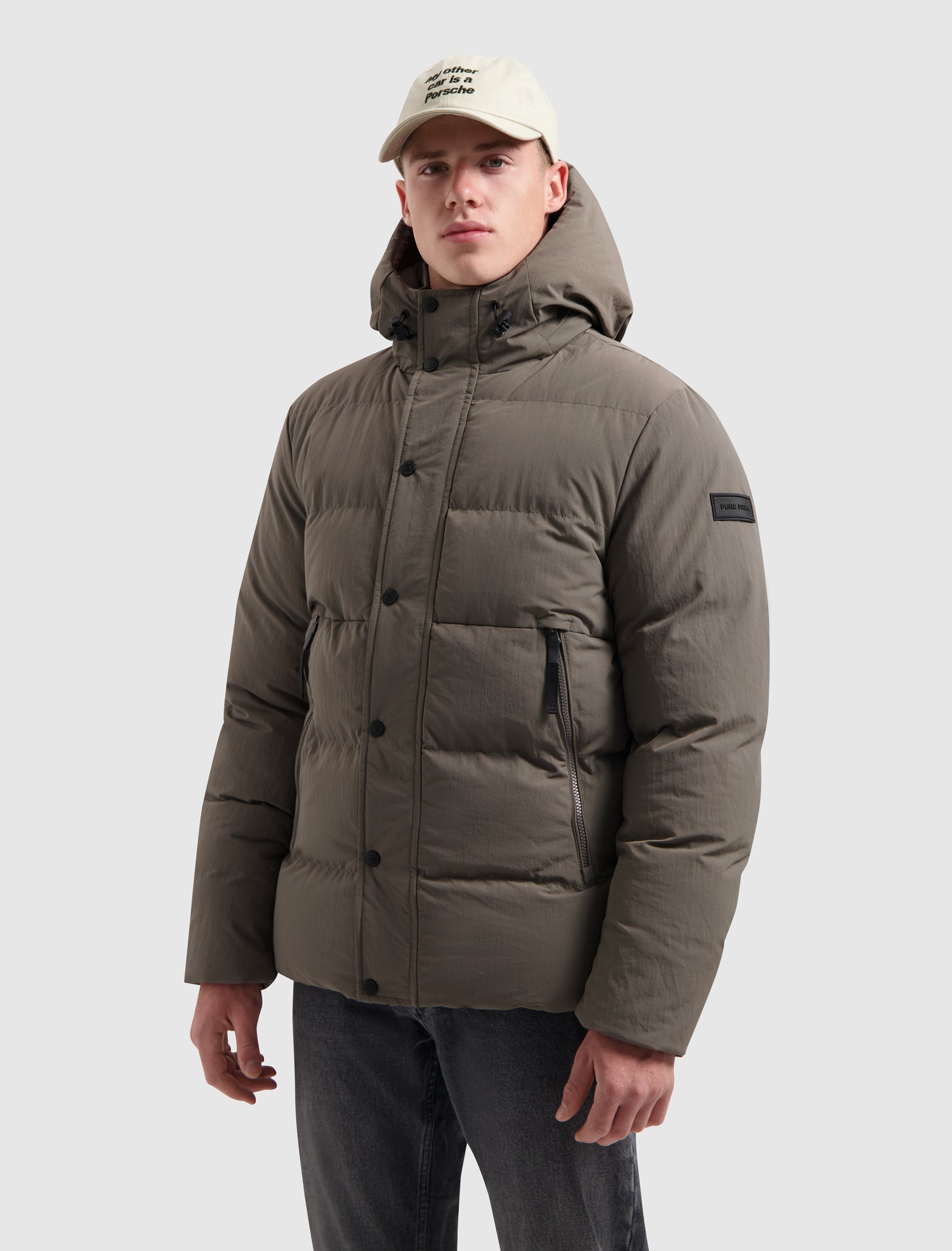Puffer Jacket | Light Brown
