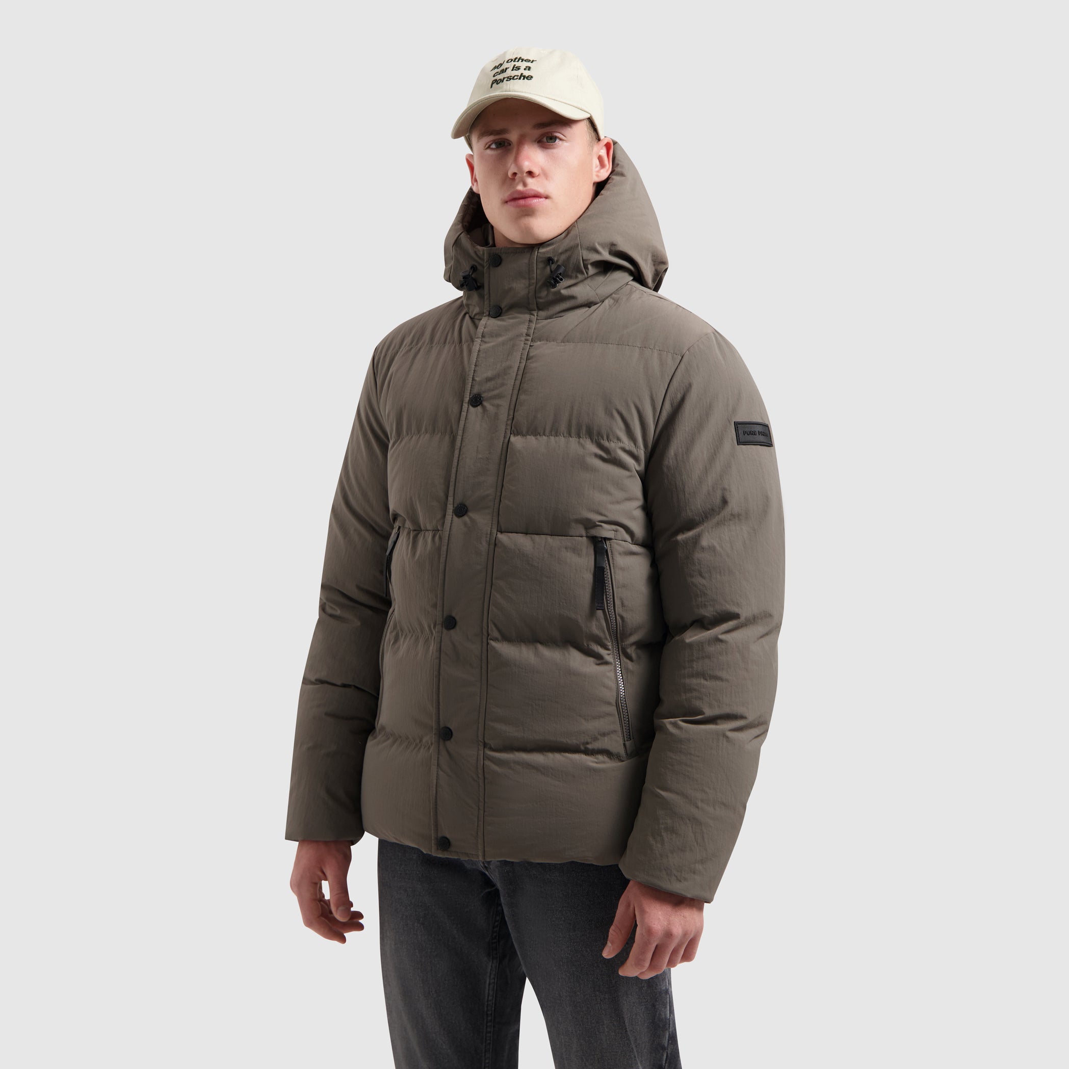 Puffer Jacket | Light Brown