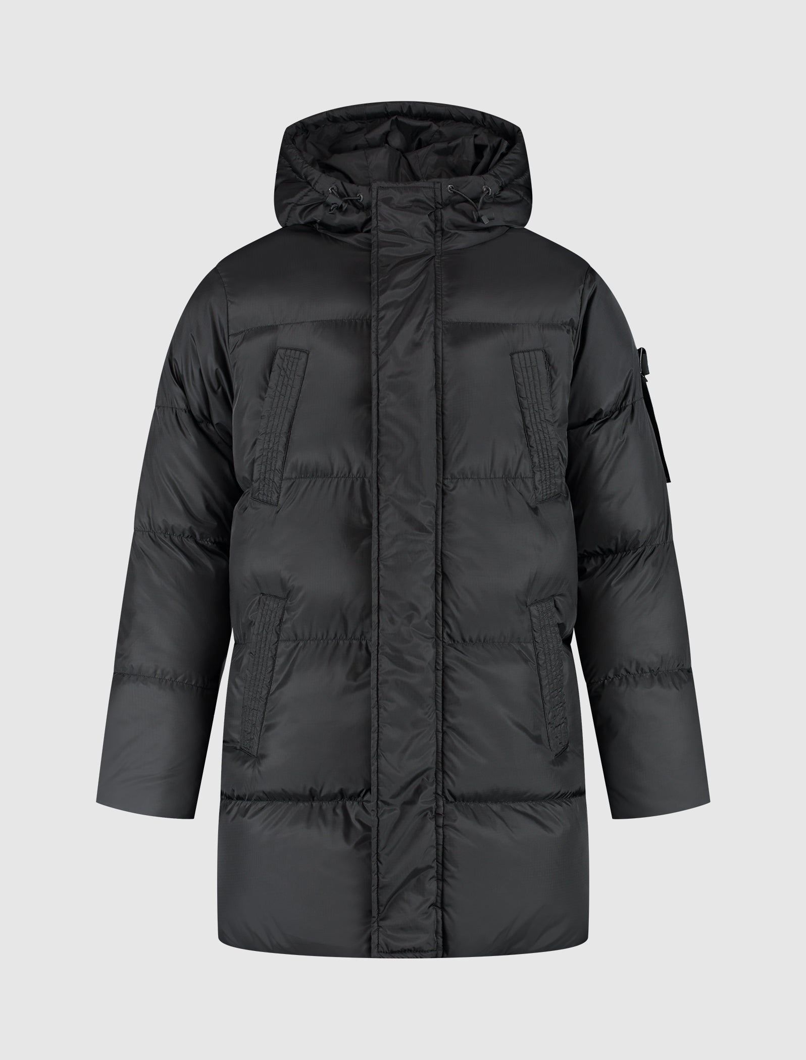 Ripstop Puffer Parka Jacket | Black