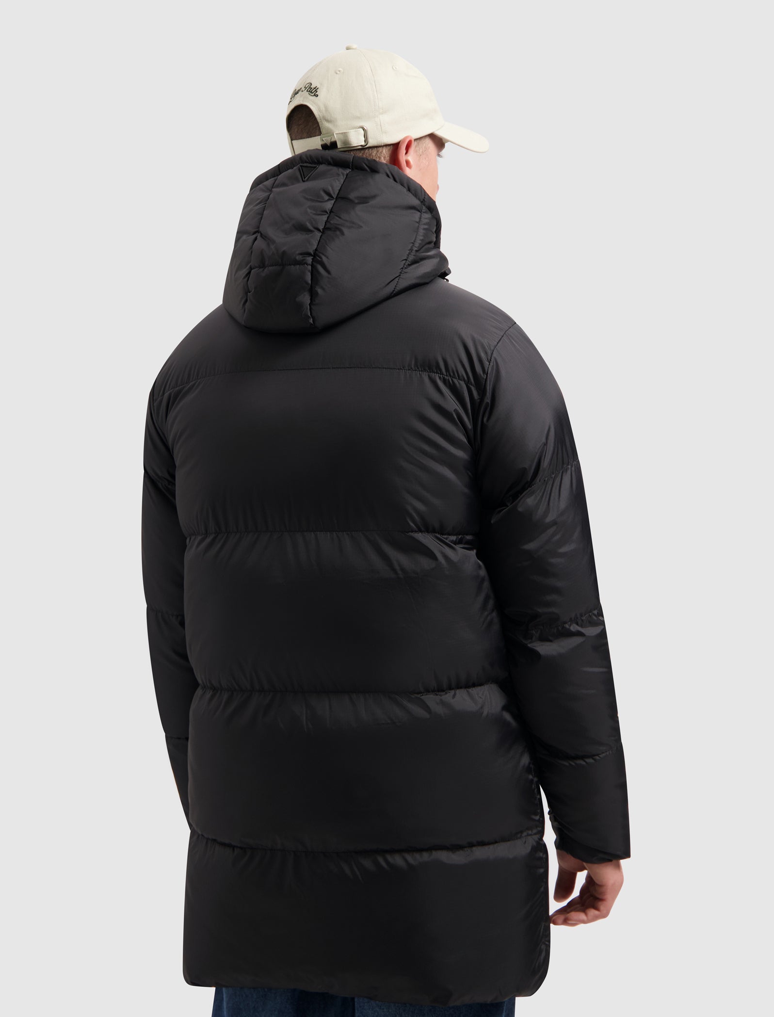 Ripstop Puffer Parka Jacket | Black