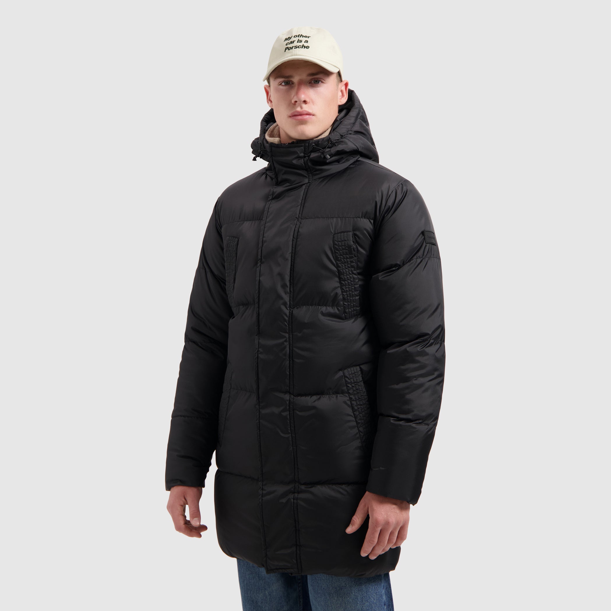 Ripstop Puffer Parka Jacket | Black