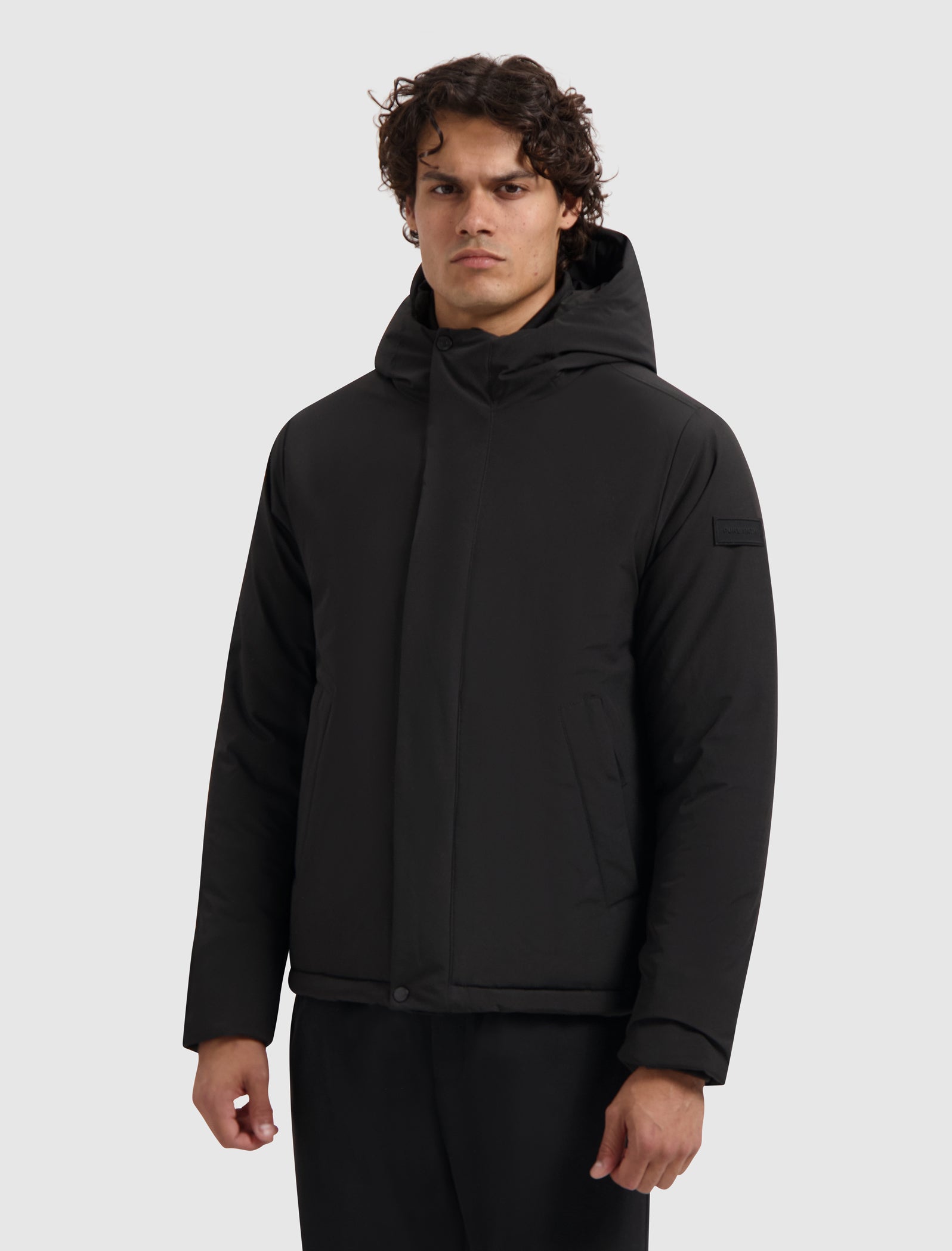 Active Flex Short Parka Jacket | Black