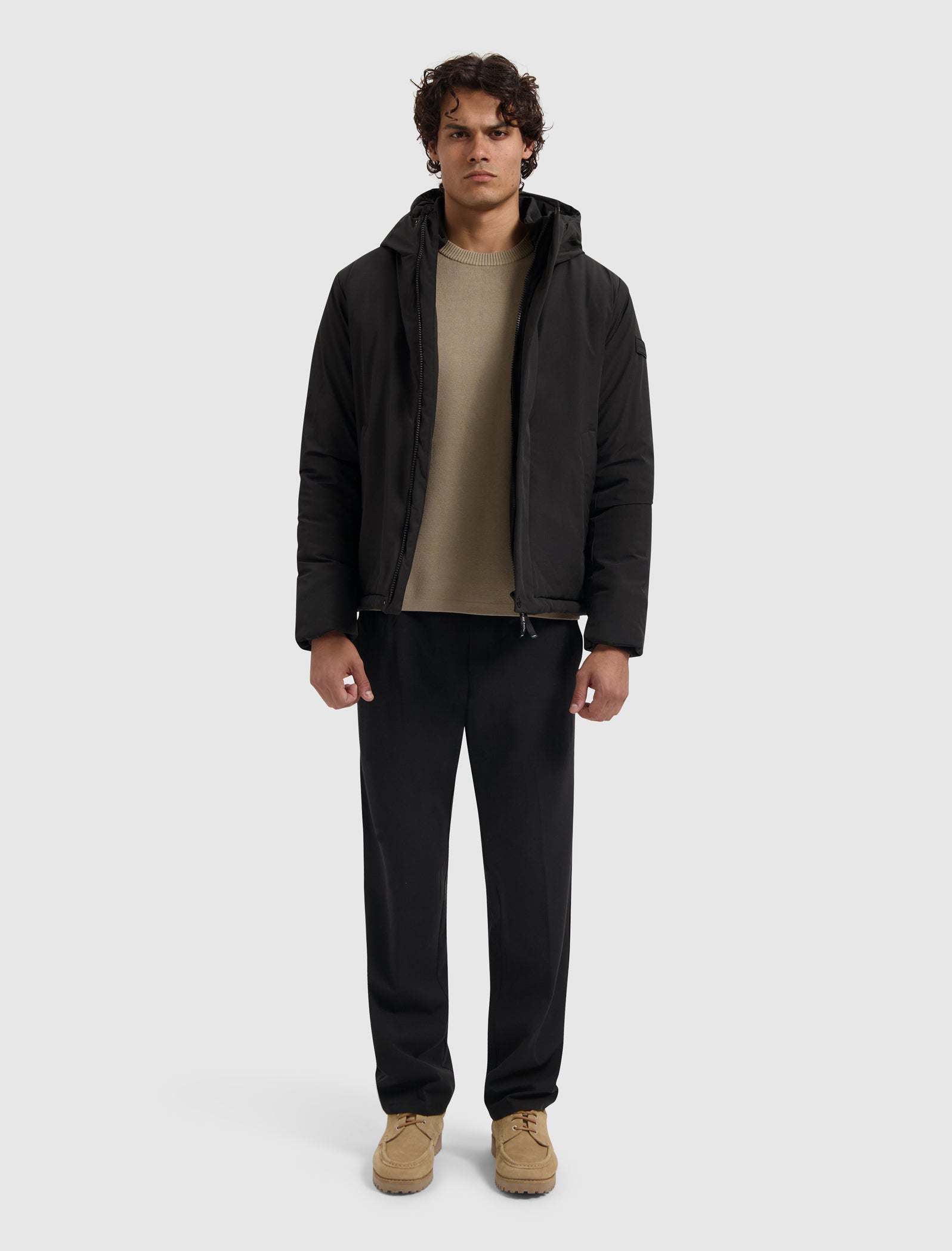Active Flex Short Parka Jacket | Black