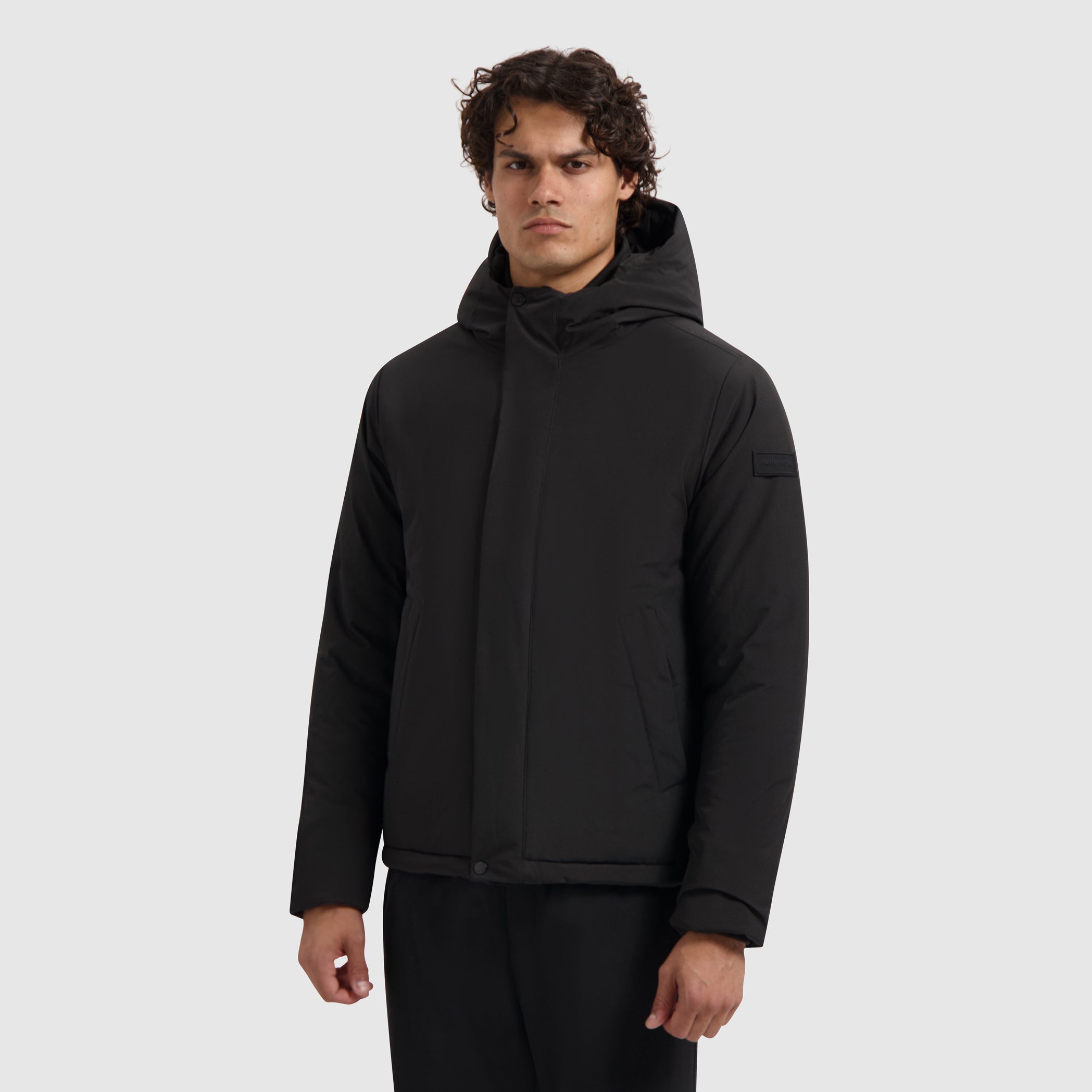 Active Flex Short Parka Jacket | Black