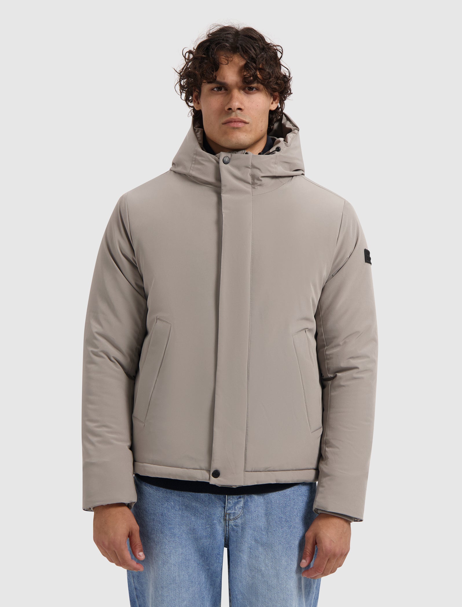Active Flex Short Parka Jacket | Ash Grey
