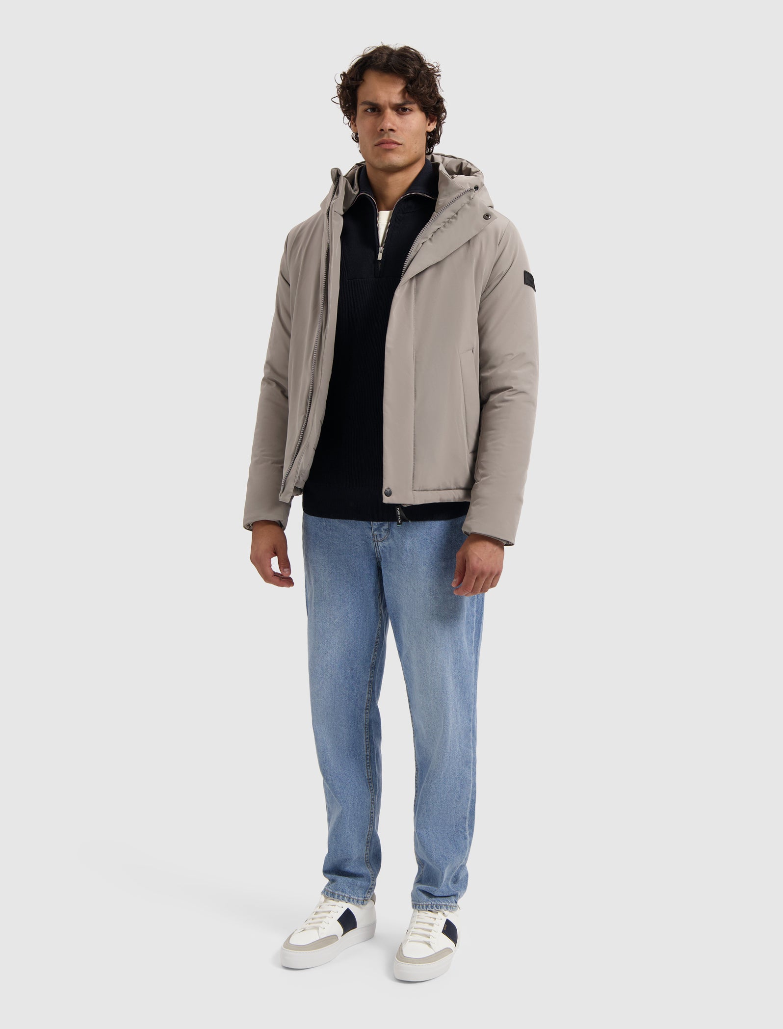Active Flex Short Parka Jacket | Ash Grey