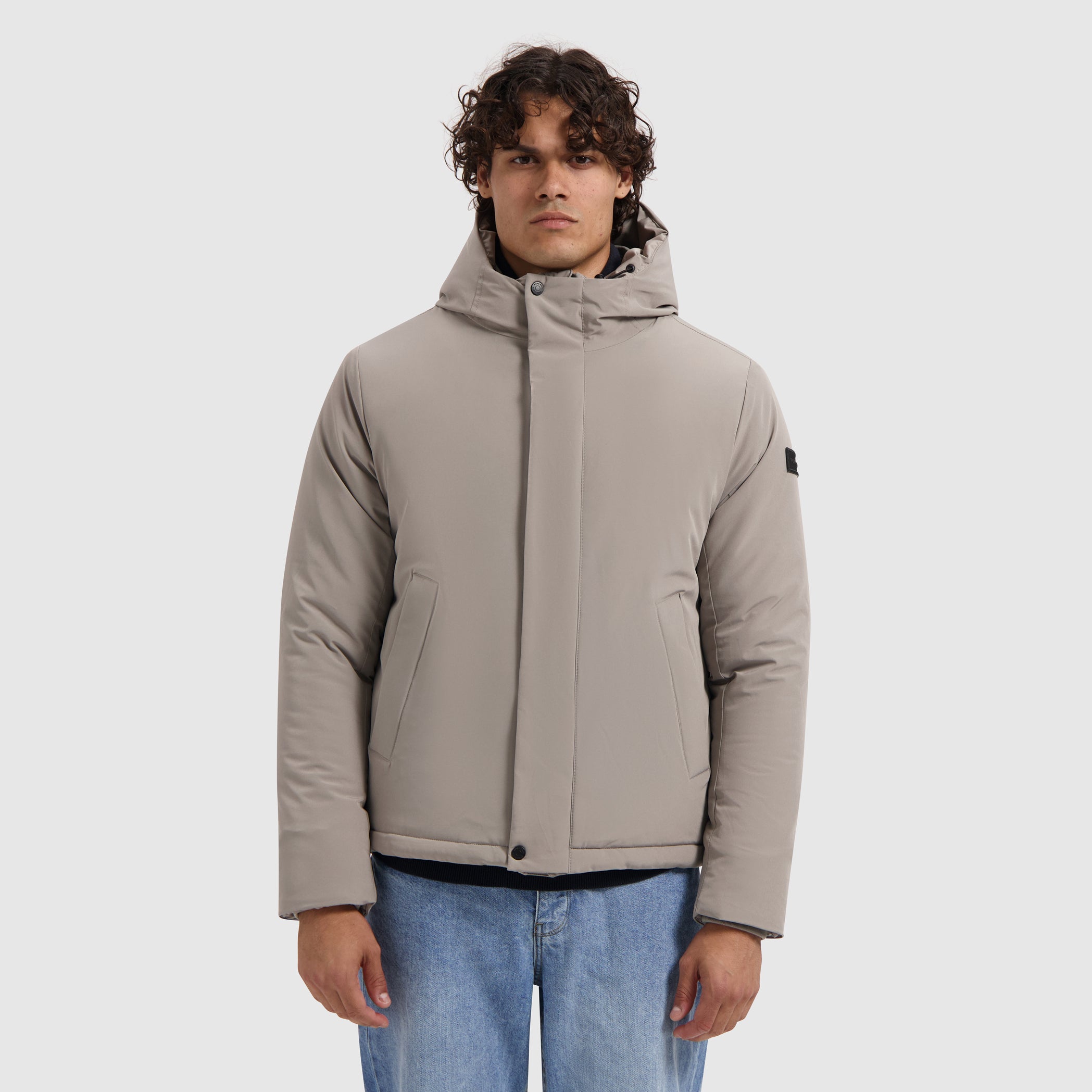 Active Flex Short Parka Jacket | Ash Grey