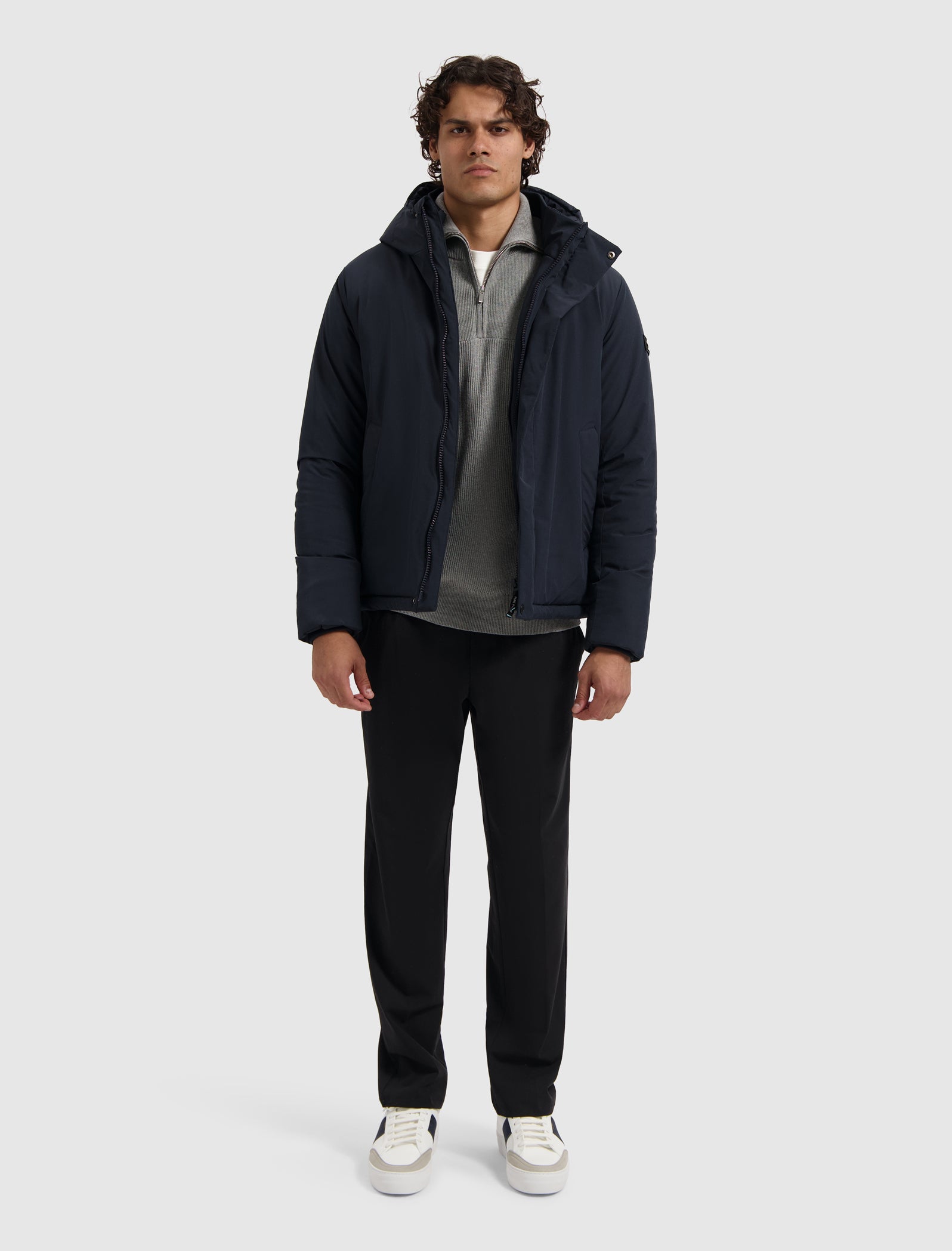 Active Flex Short Parka Jacket | Dark Navy