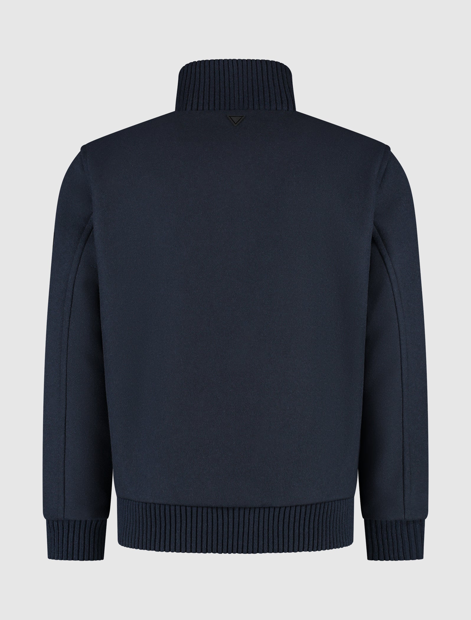 Wool Bomber Jacket | Dark Navy