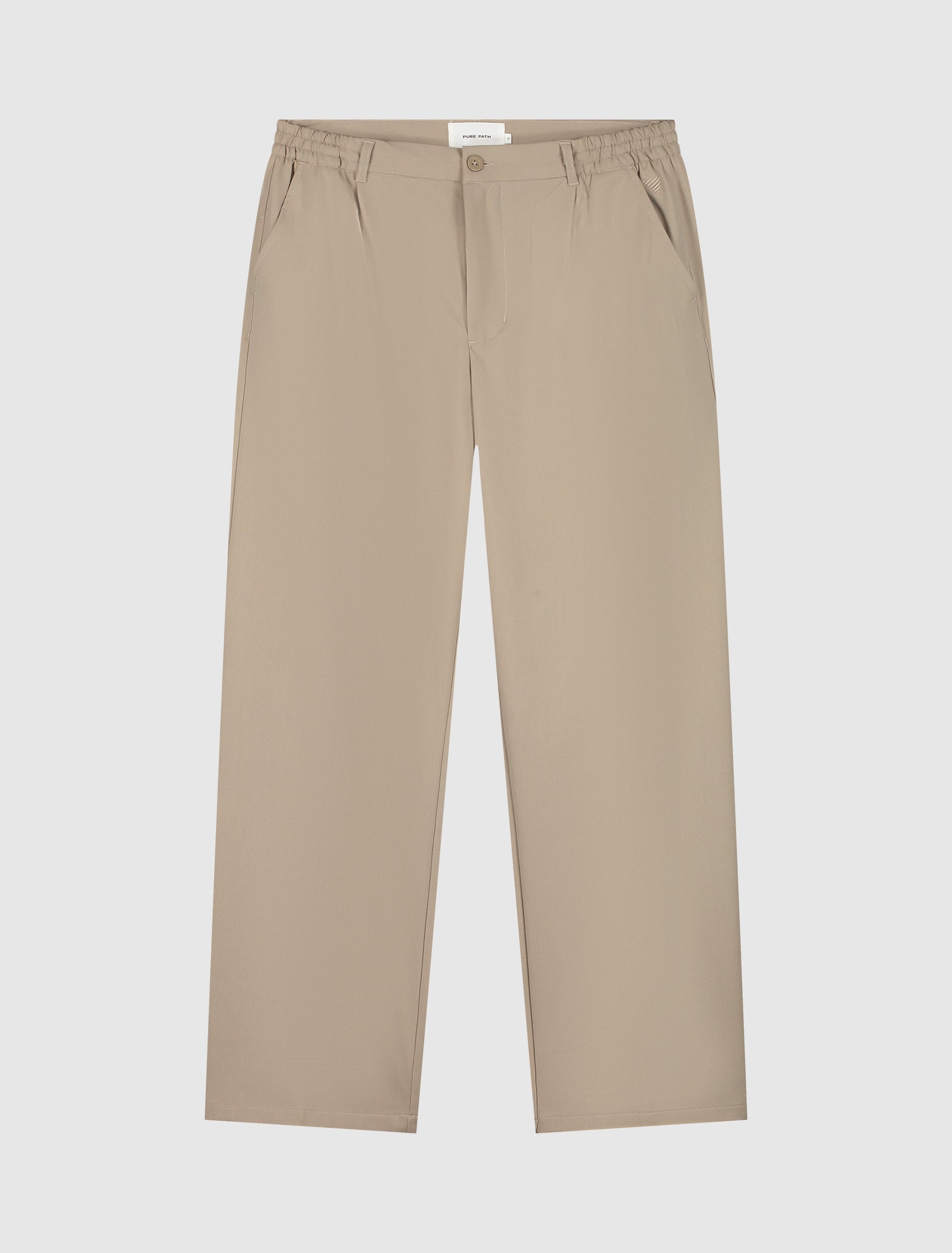 Pleated Twill Pants | Camel