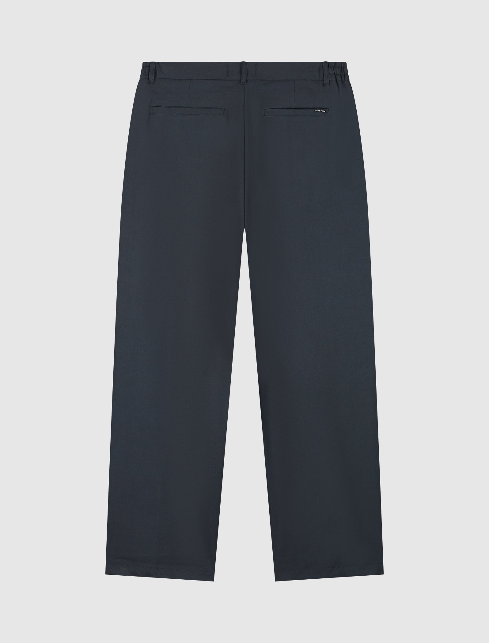 Pleated Twill Pants | Dark Navy