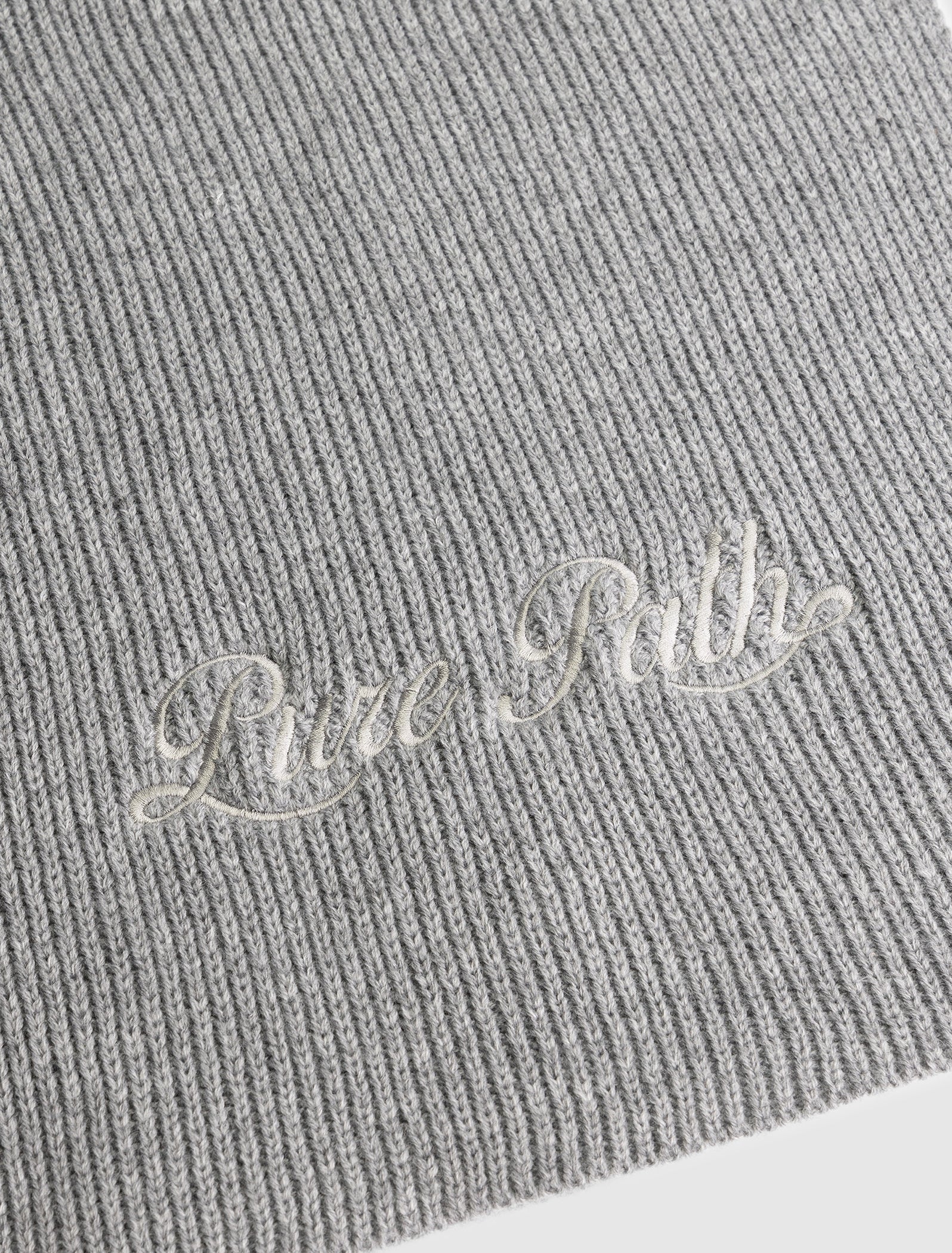 Logo Scarf | Grey Melange