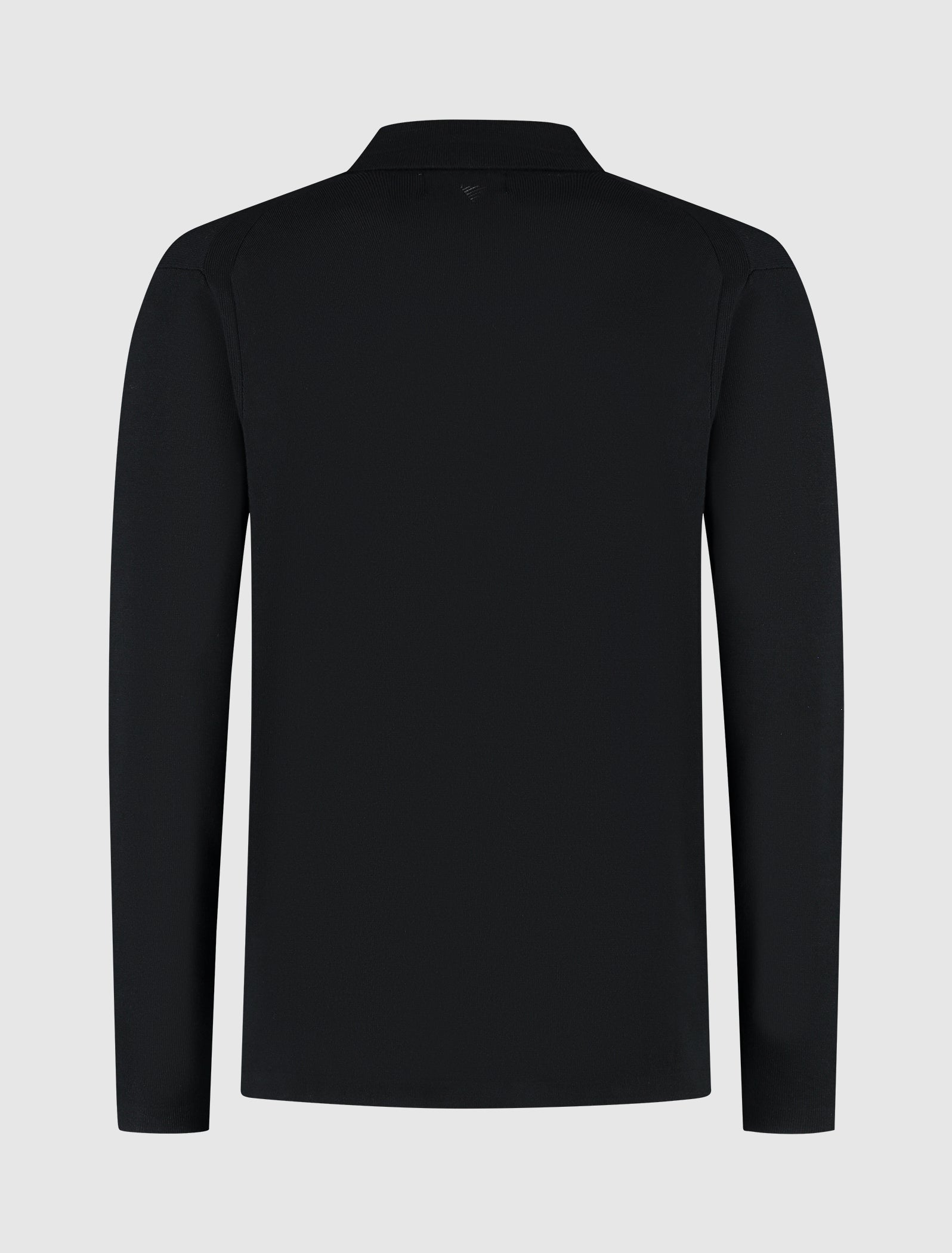 Heavy Knit Polo | Black