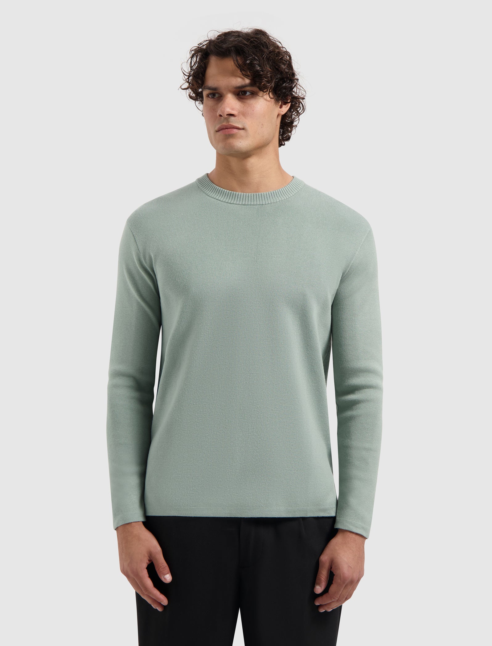 Heavy Knit Sweater | Army Green