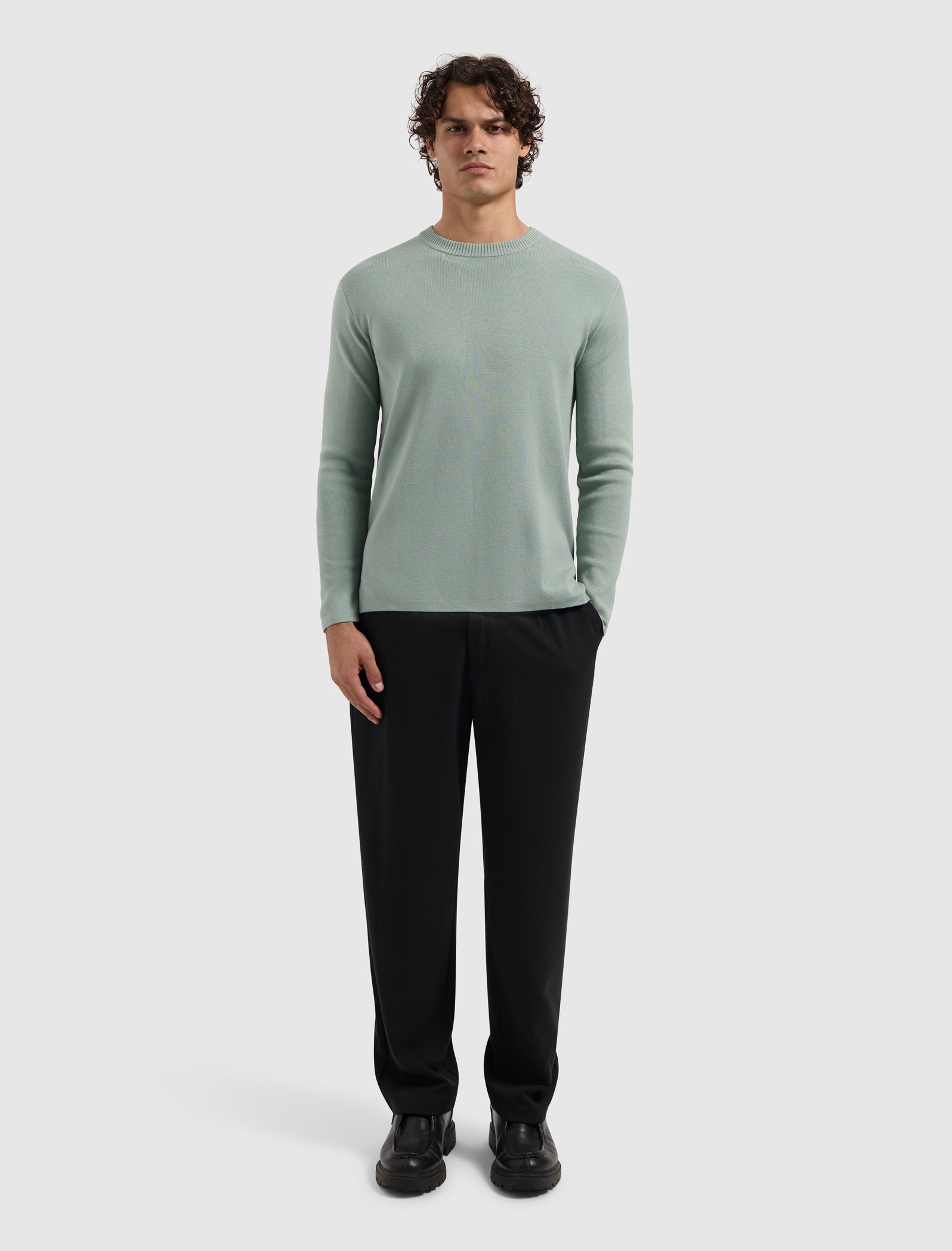 Heavy Knit Sweater | Army Green
