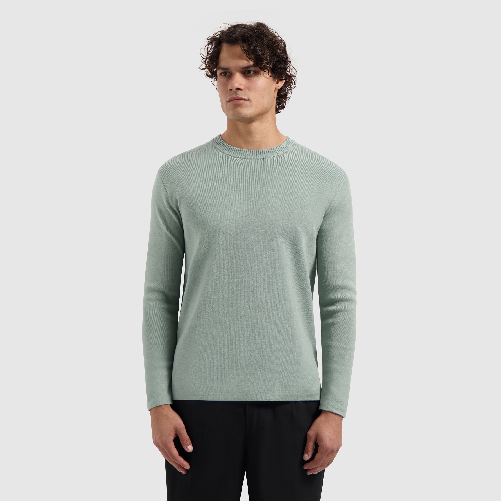 Heavy Knit Sweater | Army Green