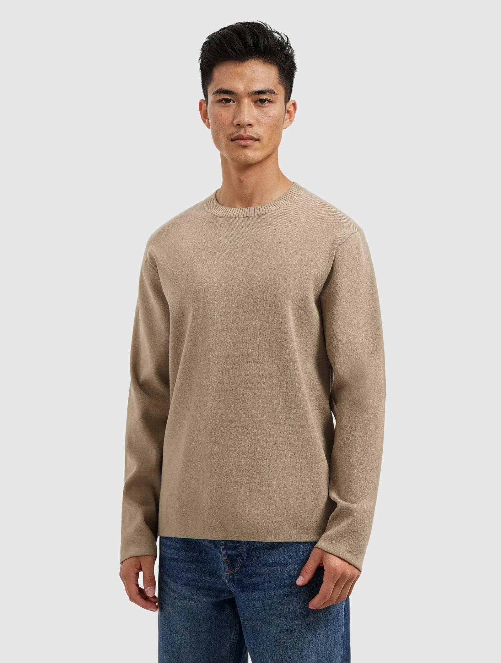 Heavy Knit Sweater | Taupe