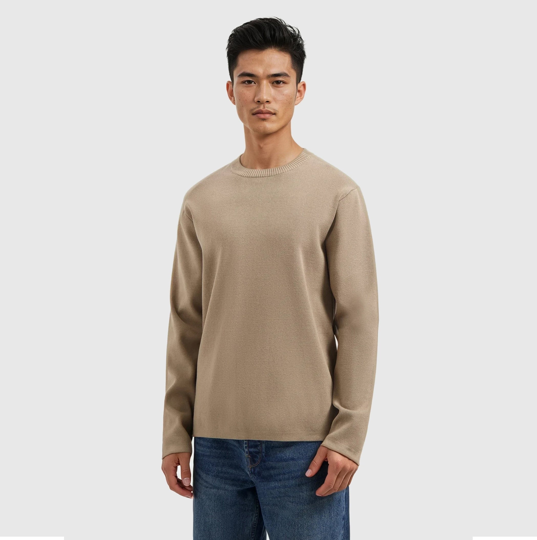 Heavy Knit Sweater | Taupe