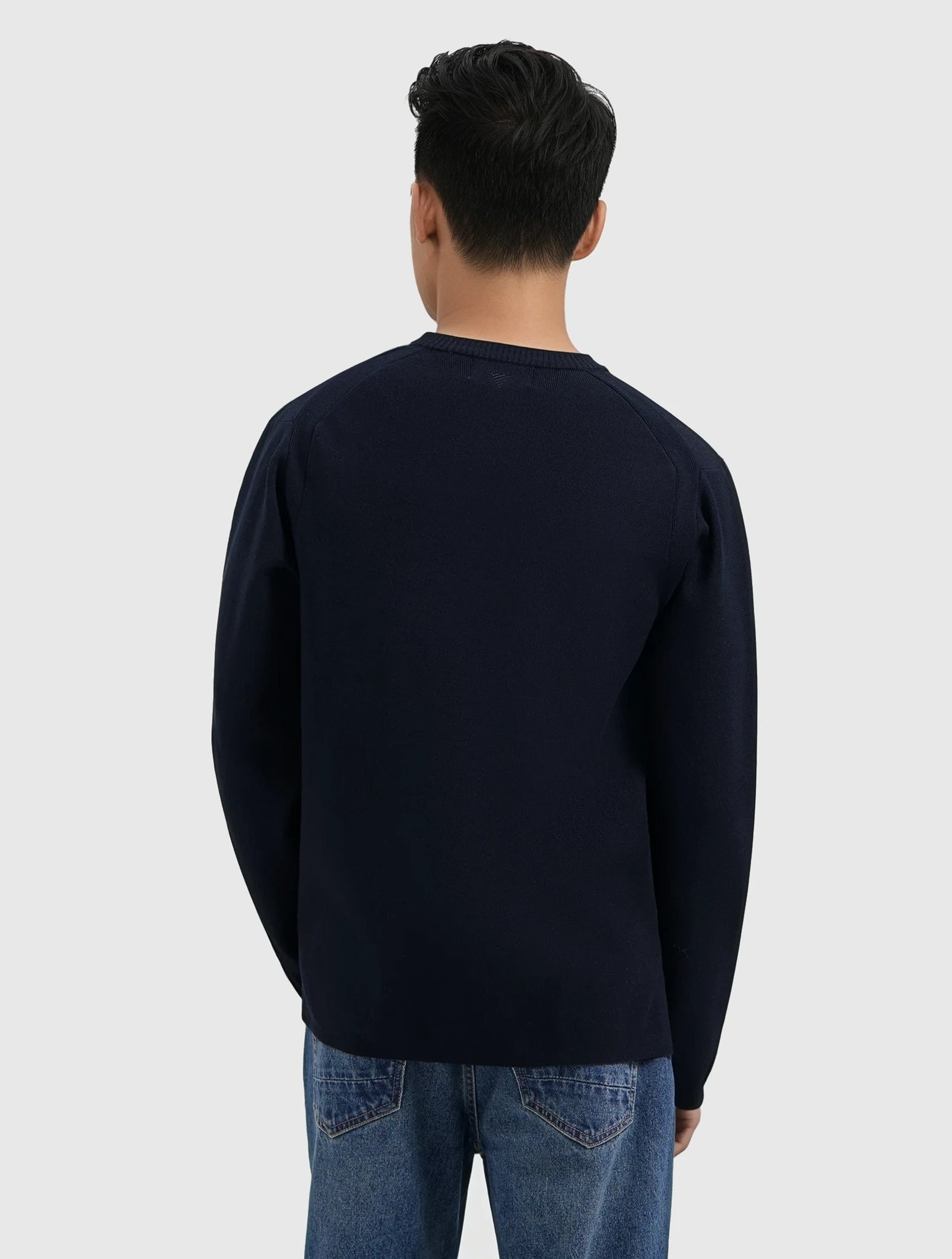 Heavy Knit Sweater | Dark Navy