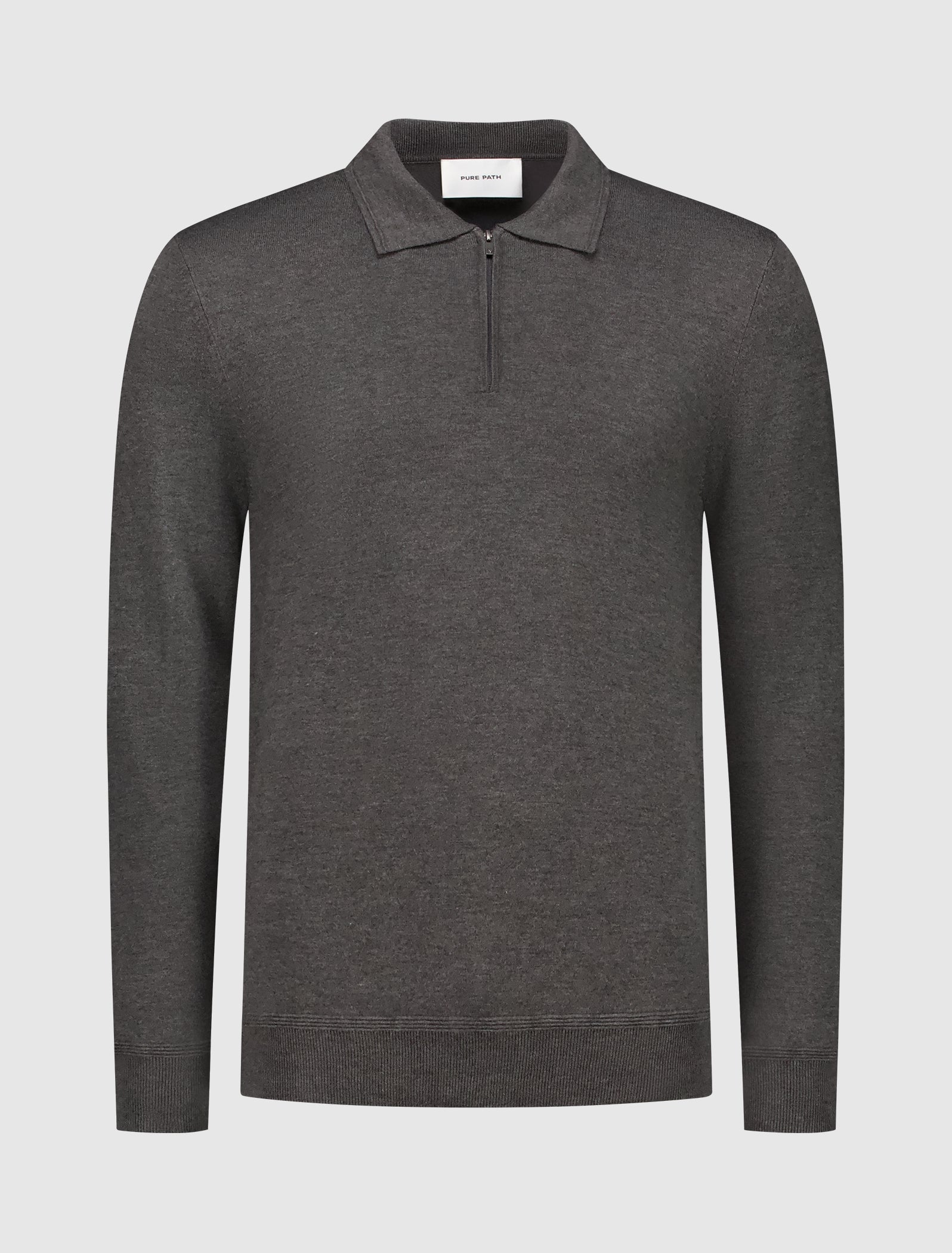 Knit Half-zip Polo | Antra Melange