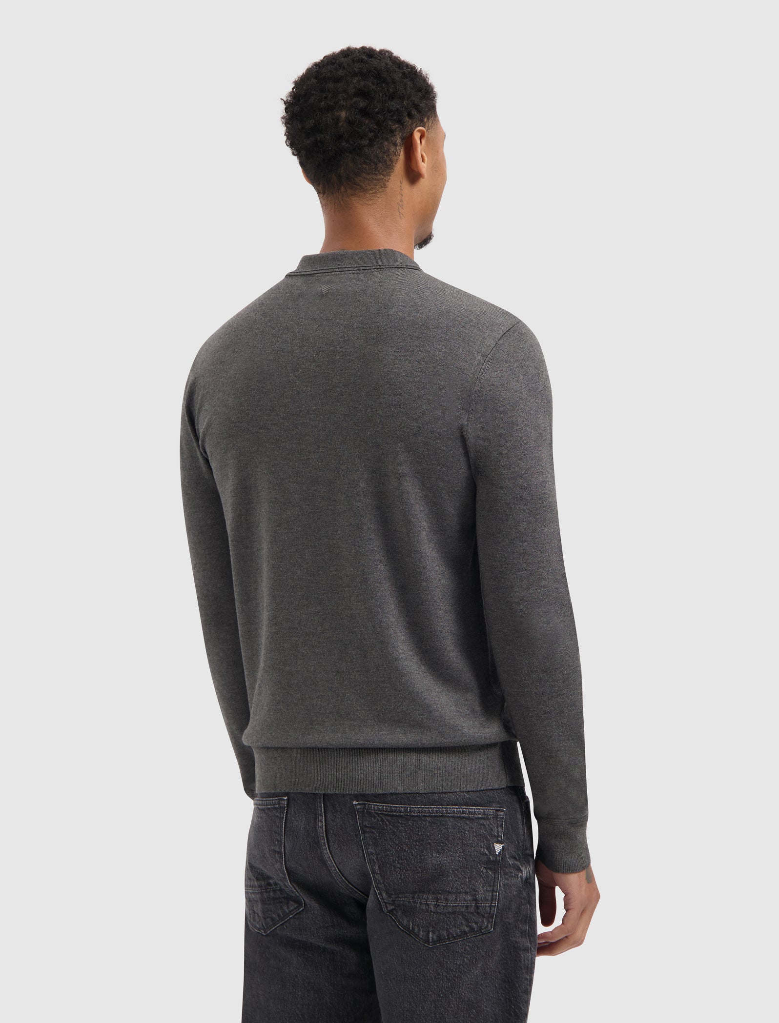 Knit Half-zip Polo | Antra Melange